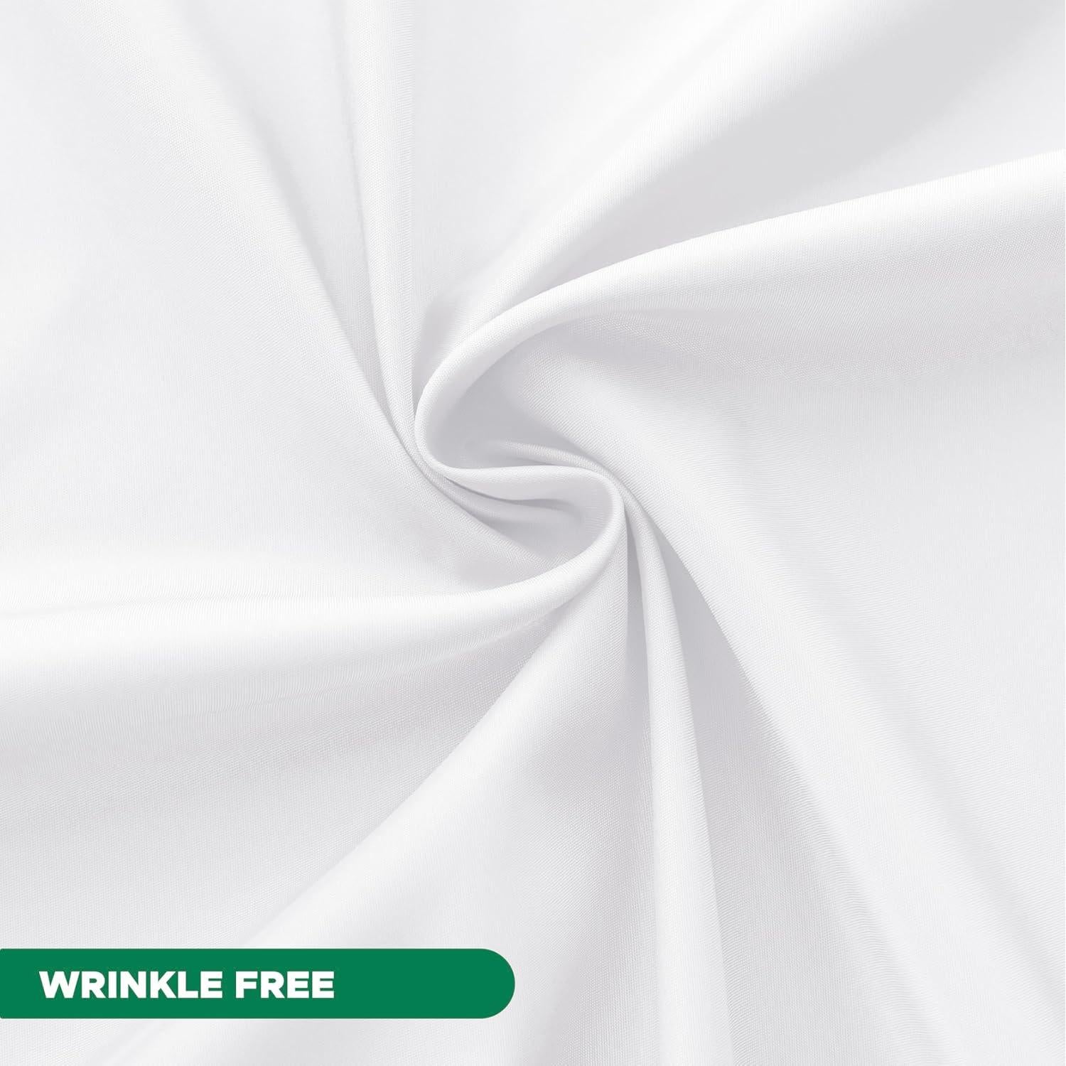 Cortina de Ducha de Tela Blanca Biscaynebay 182.88 cm x 182.88 cm