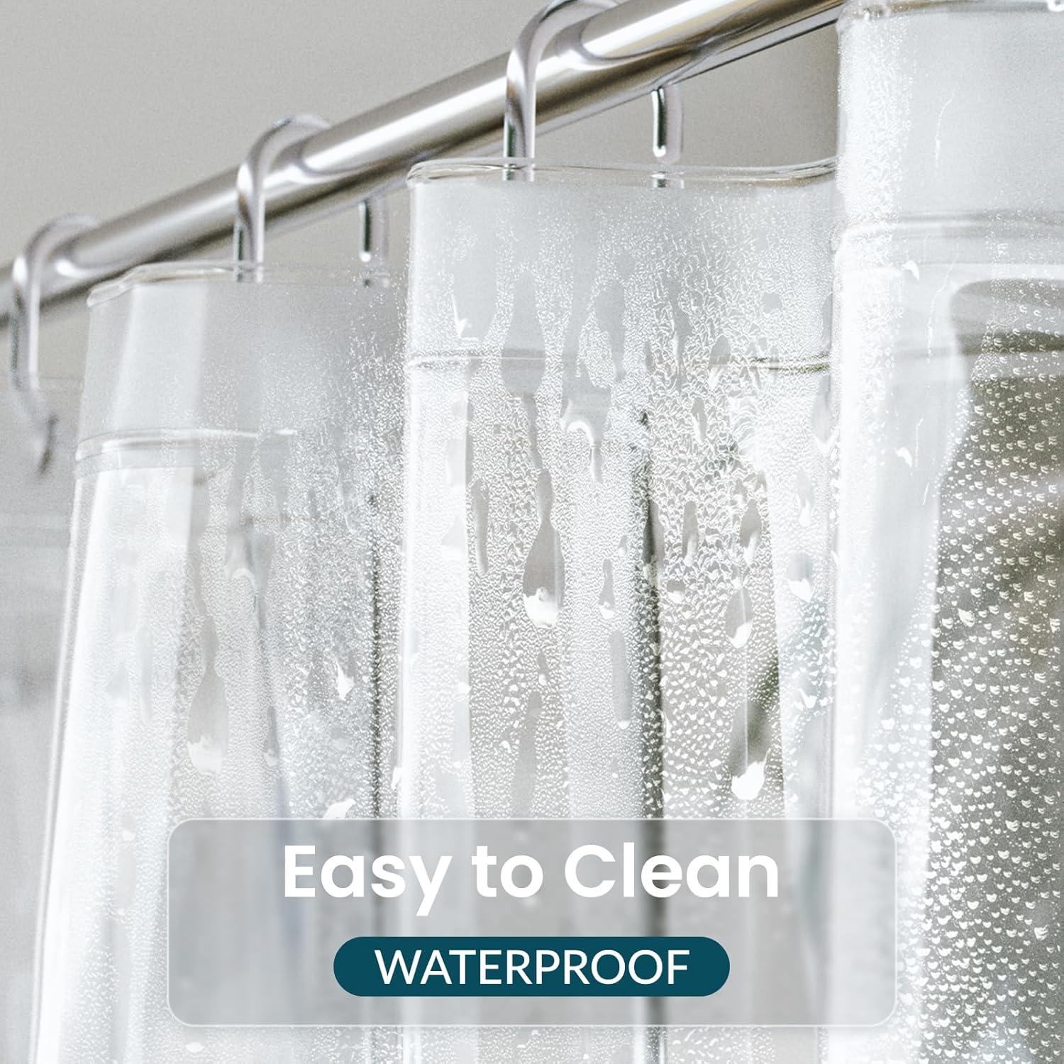 Forro de Ducha Extra Largo Titanker 72 x 213 cm Claro PEVA