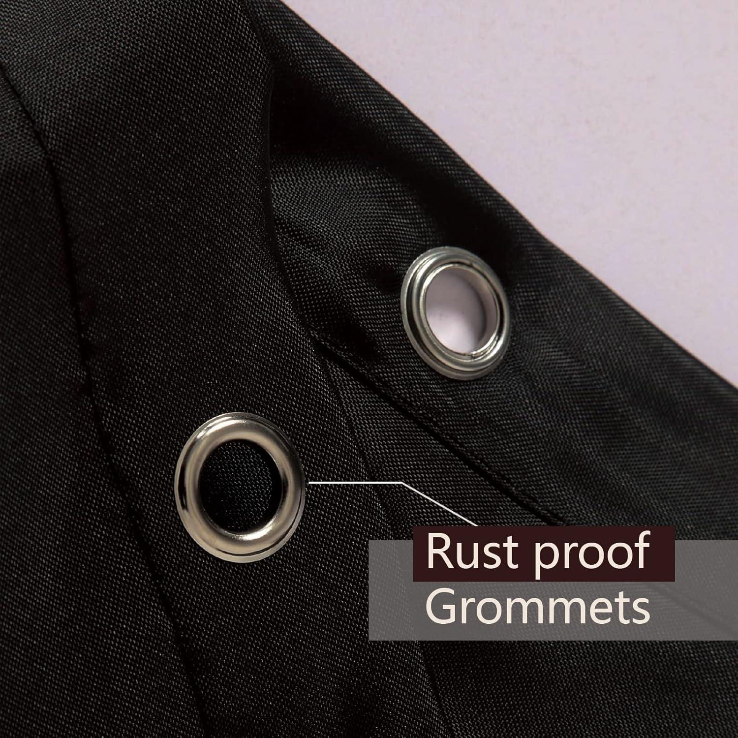 Forro de Ducha TIKABC PEVA 4G Negro 182.88x182.88 cm Impermeable