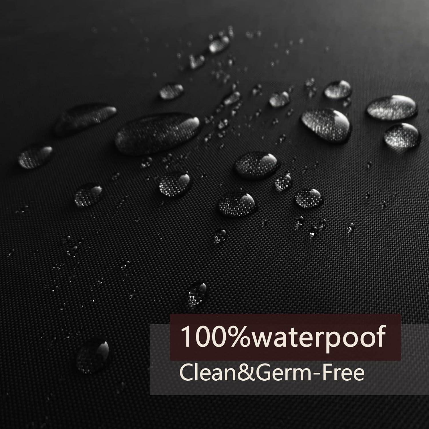 Forro de Ducha TIKABC PEVA 4G Negro 182.88x182.88 cm Impermeable