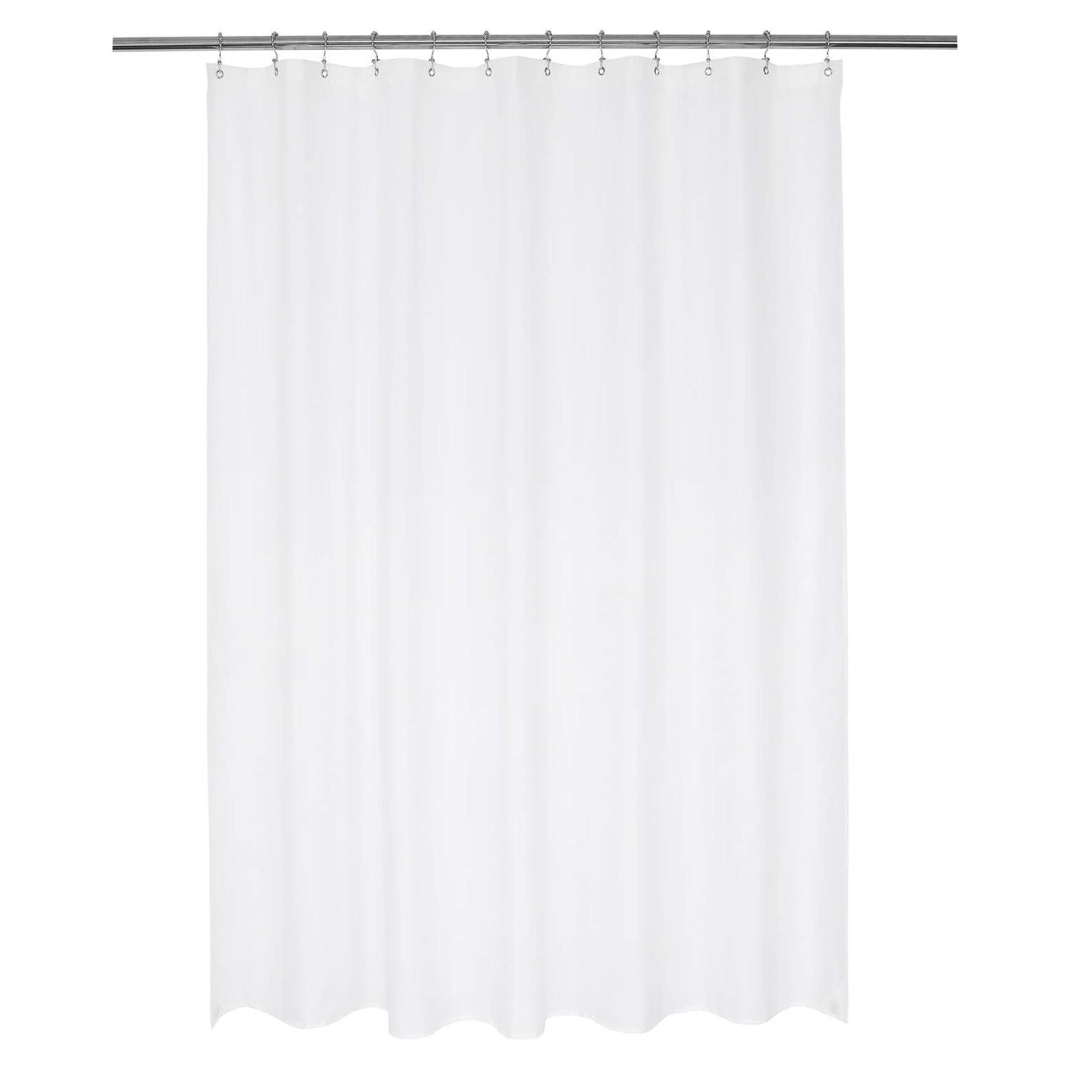 Cortina de Ducha N&Y HOME Nylon Blanca 182.88 x 182.88 cm