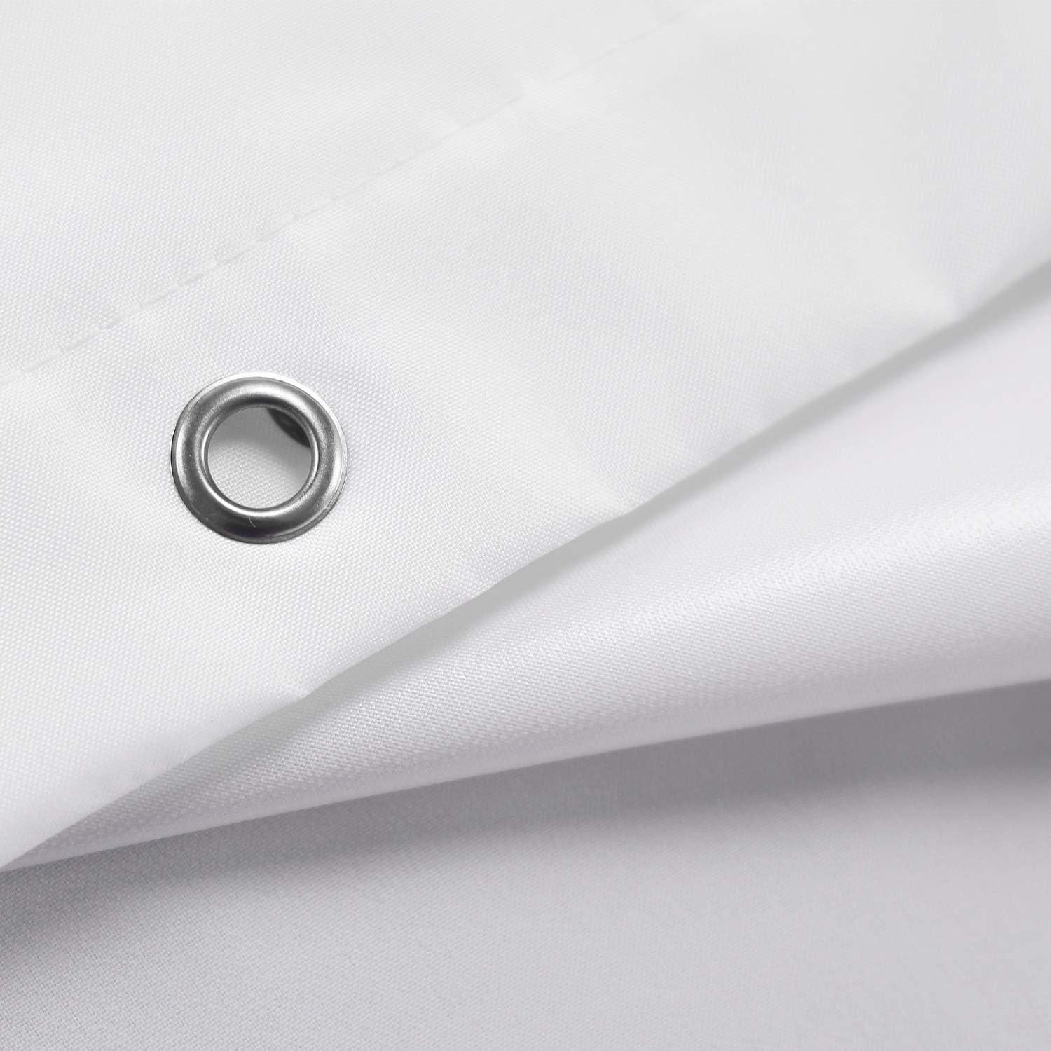 Cortina de Ducha N&Y HOME Nylon Blanca 182.88 x 182.88 cm