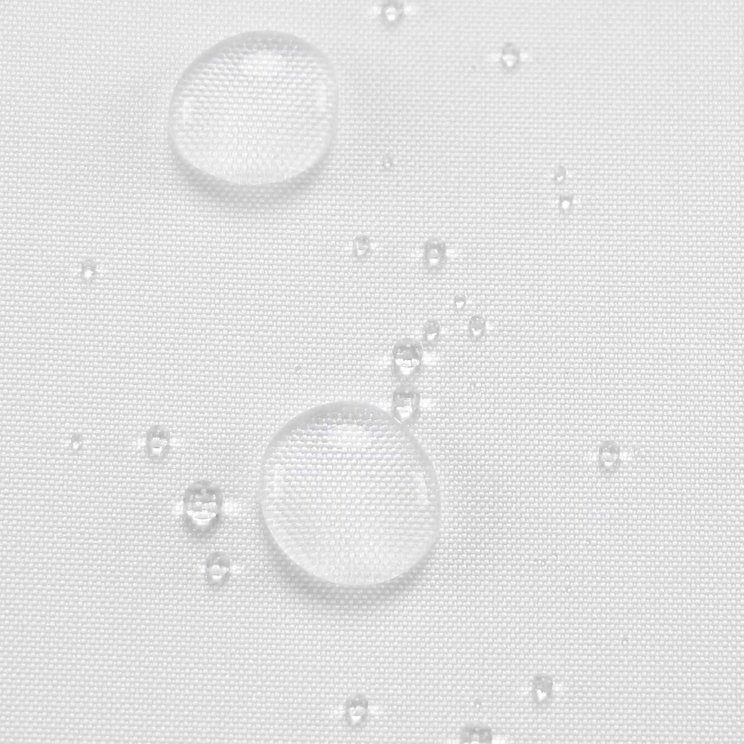 Cortina de Ducha N&Y HOME Nylon Blanca 182.88 x 182.88 cm