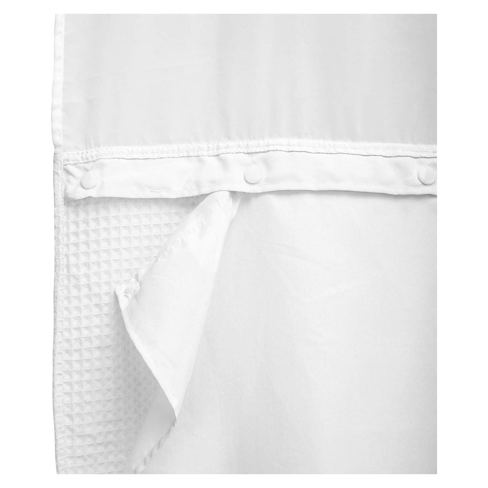 Cortina de Ducha Removible Barossa Design 70x54 cm Blanca