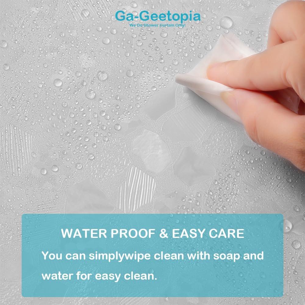 Cortina de Ducha Ga-Geetopia EVA Transparente 3D 180x180 cm