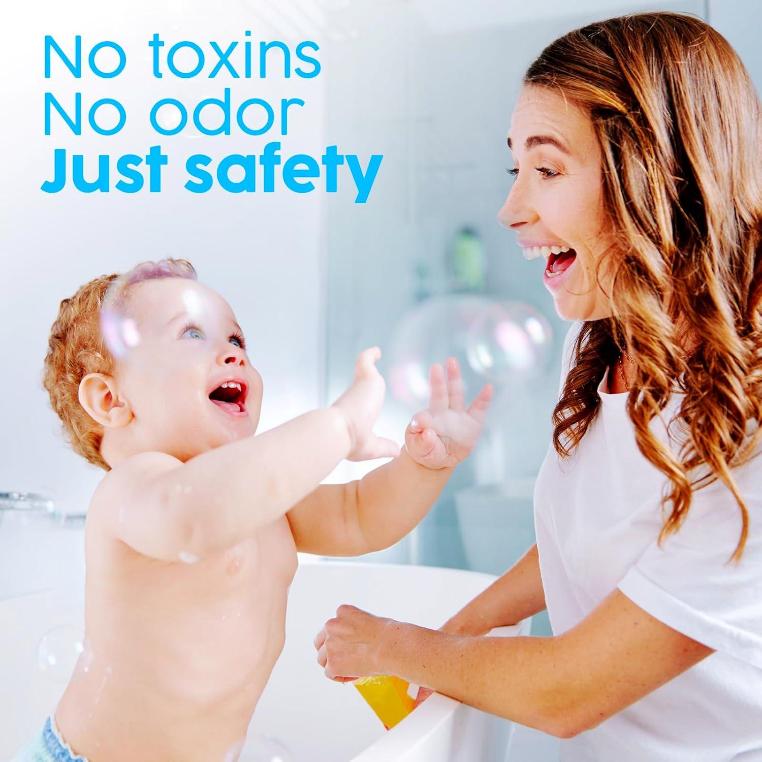 ZENO Clear Shower Curtain Liner – 72" x 72" Premium PEVA Liner with Rustproof Grommets & 3 Magnets – Waterproof, Lightweight Bathroom Curtain Set