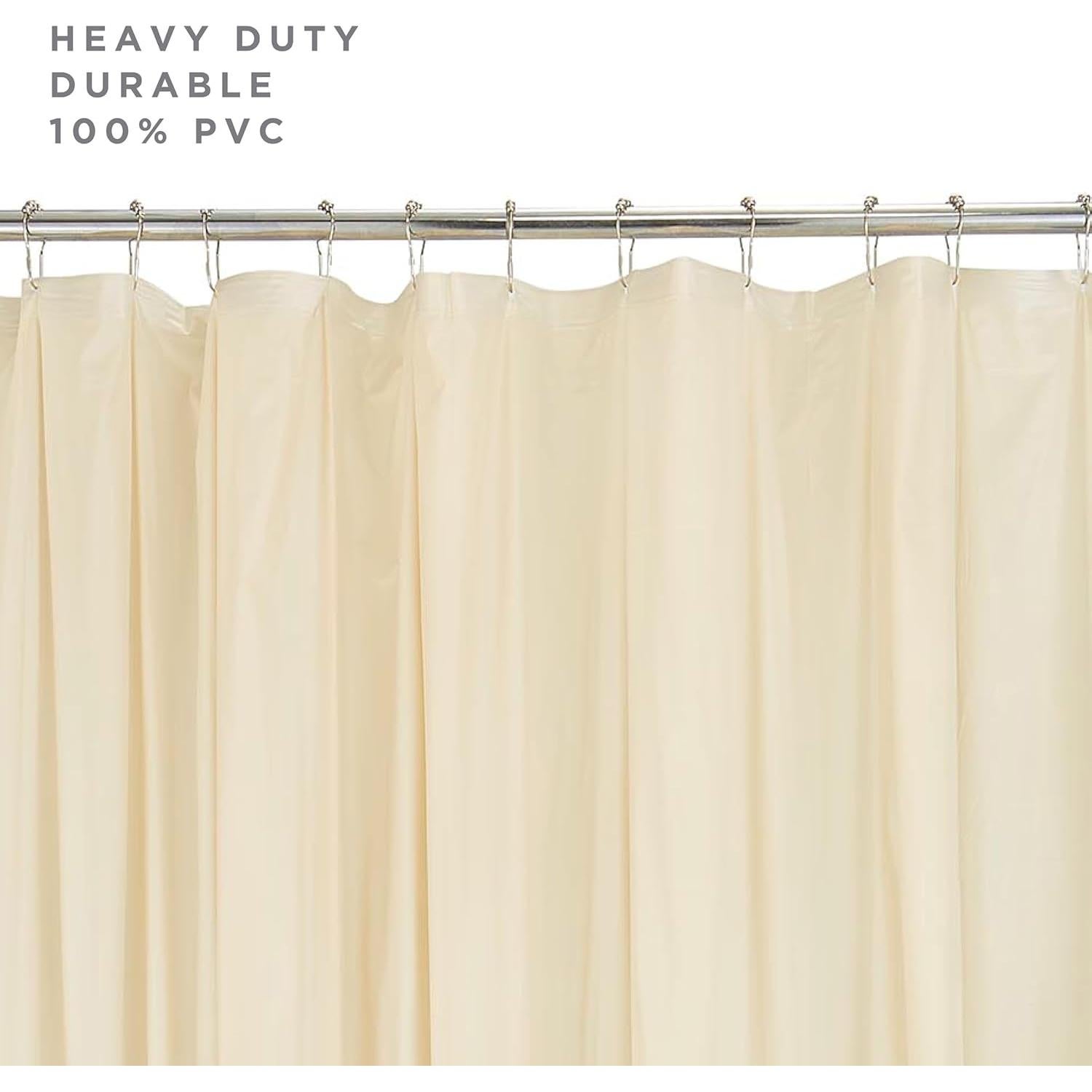 Cortina de Ducha PVC Bath Bliss 177.8x182.9cm Beige