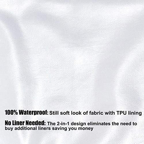 Cortina de Ducha Impermeable N&Y HOME 183x183 cm Blanca