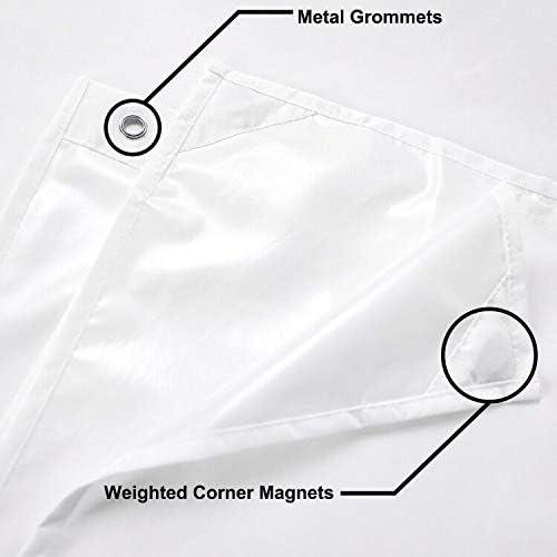 Cortina de Ducha Impermeable N&Y HOME 183x183 cm Blanca