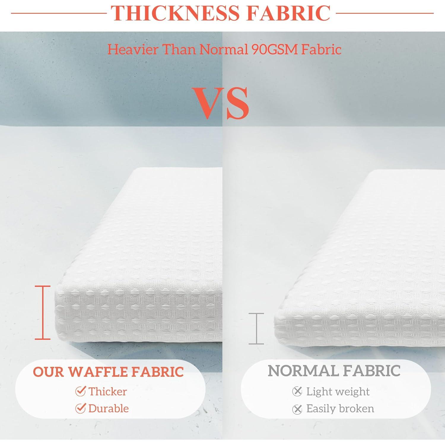 Cortina de Ducha Barossa Design Waffle Blanca 180x183 cm