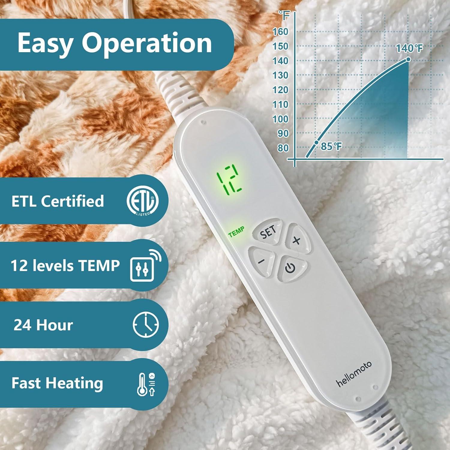 Manta Térmica Pesada HelloMoto SW4872 6.8 kg 48x72 cm