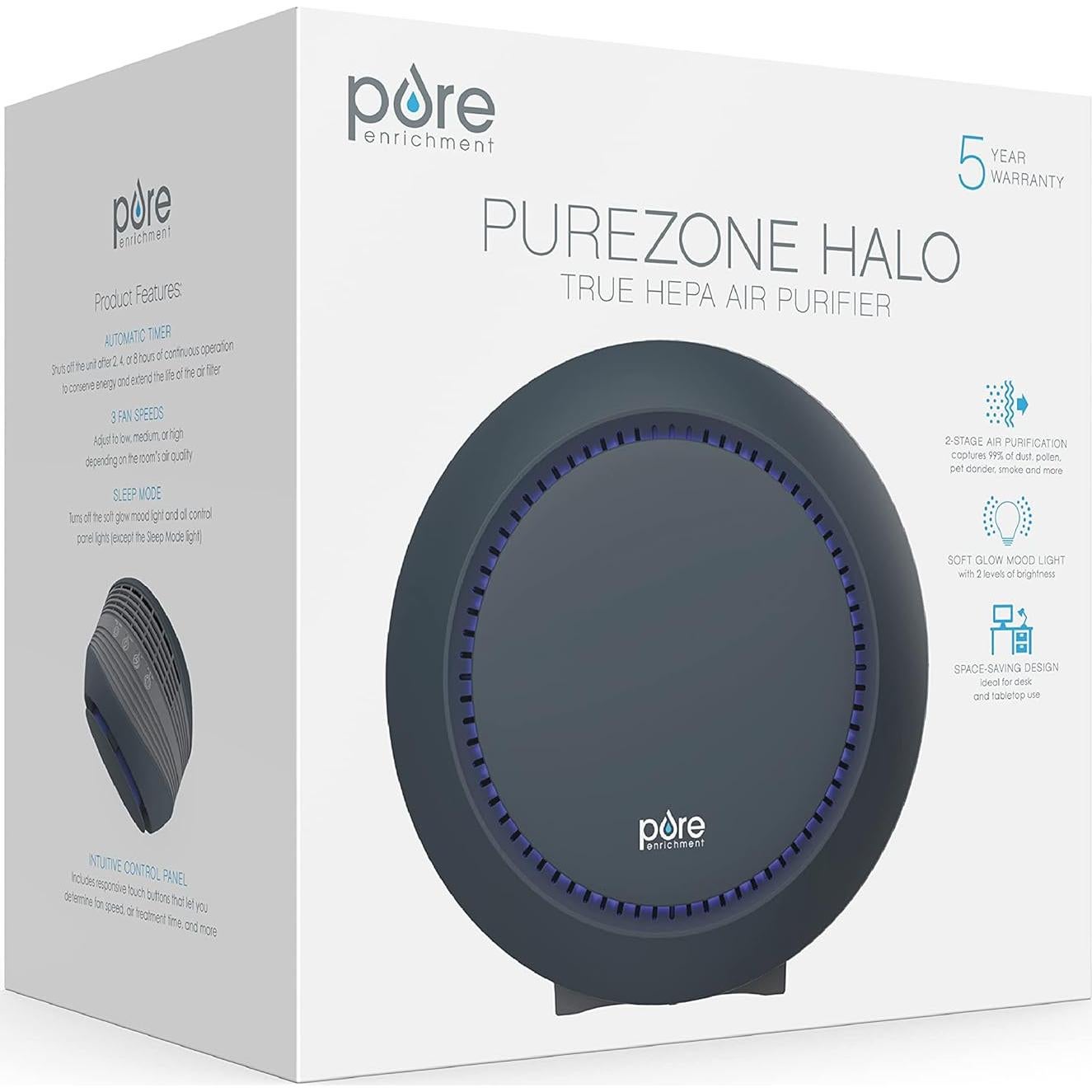 Purificador de Aire Pure Enrichment PureZone Halo 2 Etapas