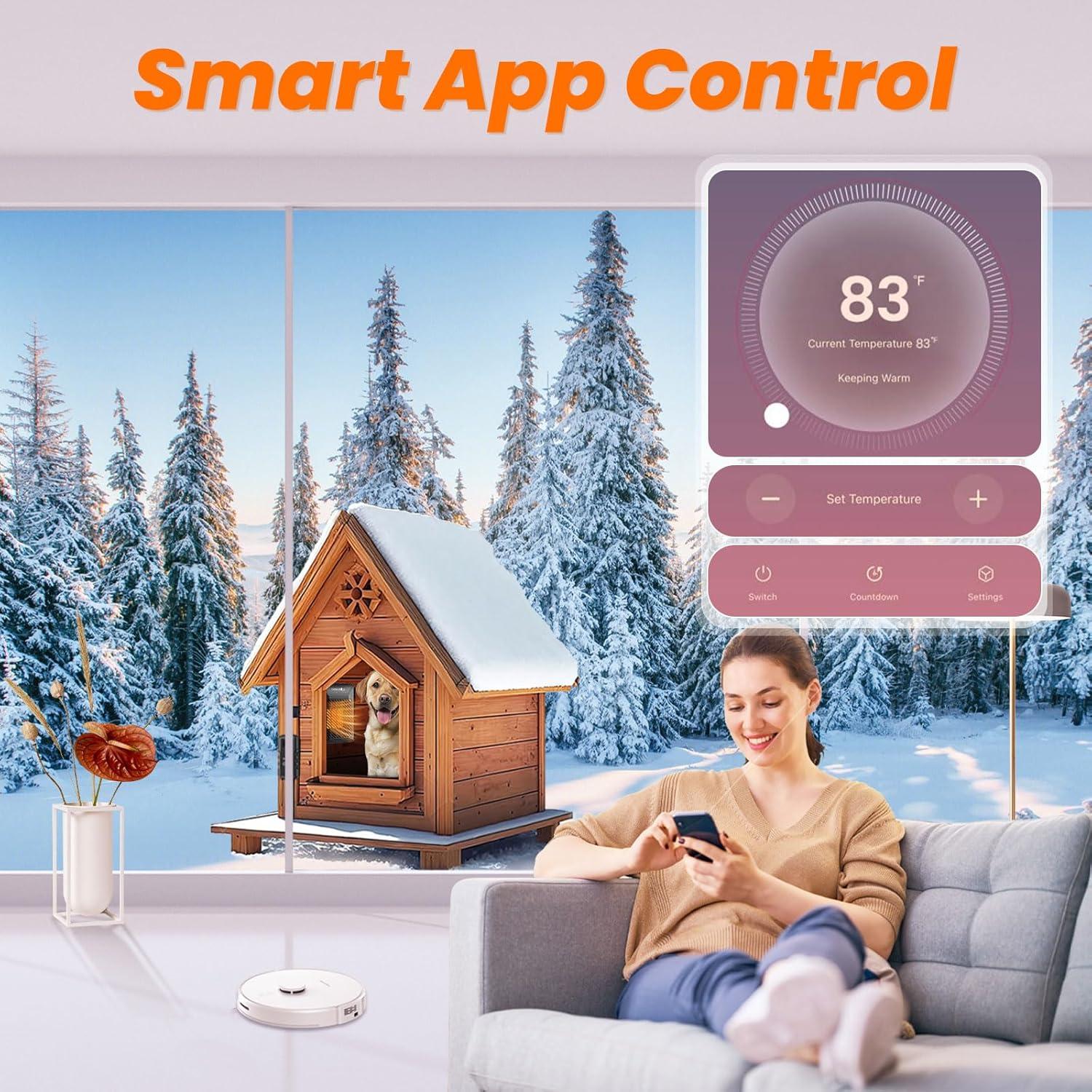 Calentador para Mascotas Yattberak 500W IPX5 Control Remoto