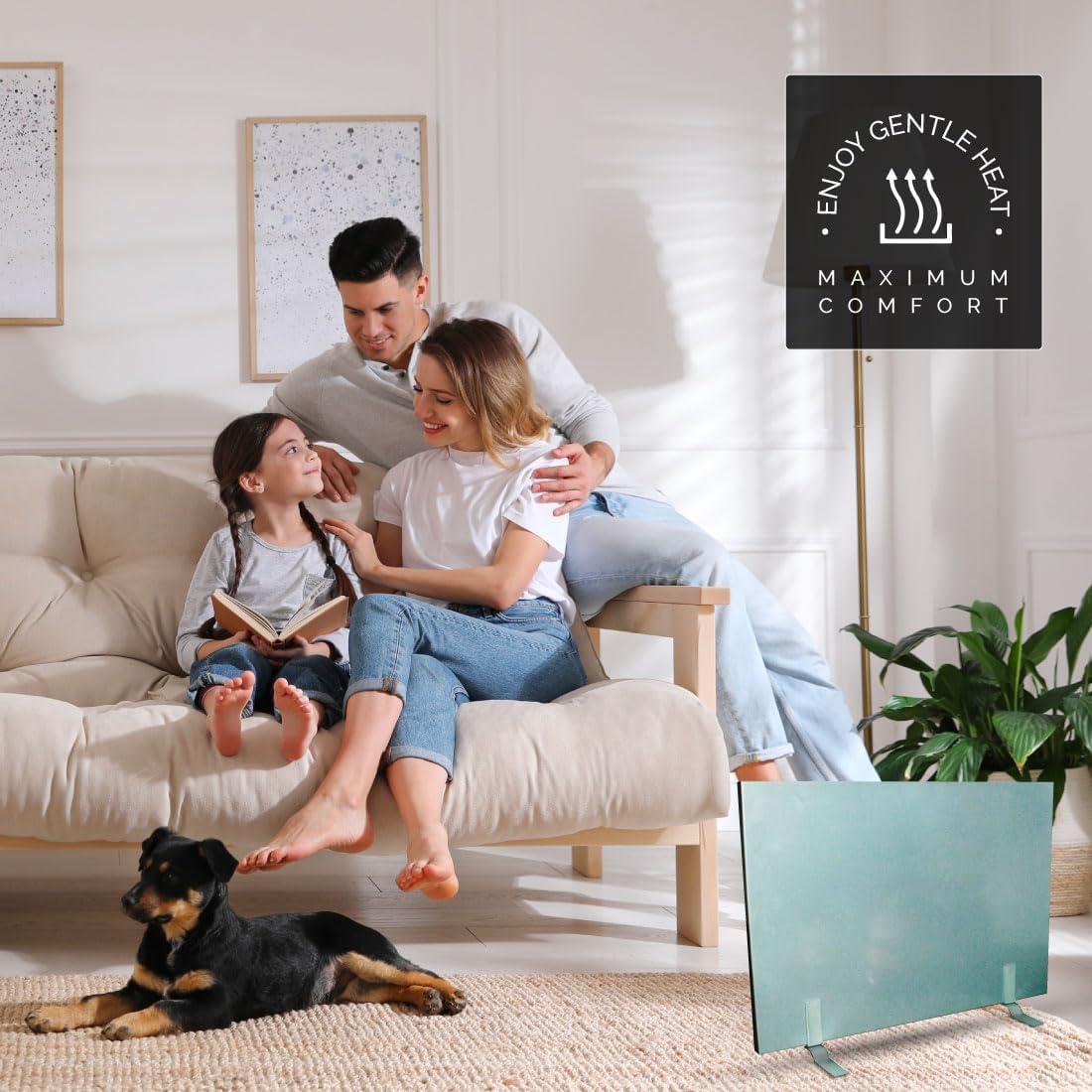 Calentador de Panel Plano Cozy Products CL, 150W, Eficiente y Seguro