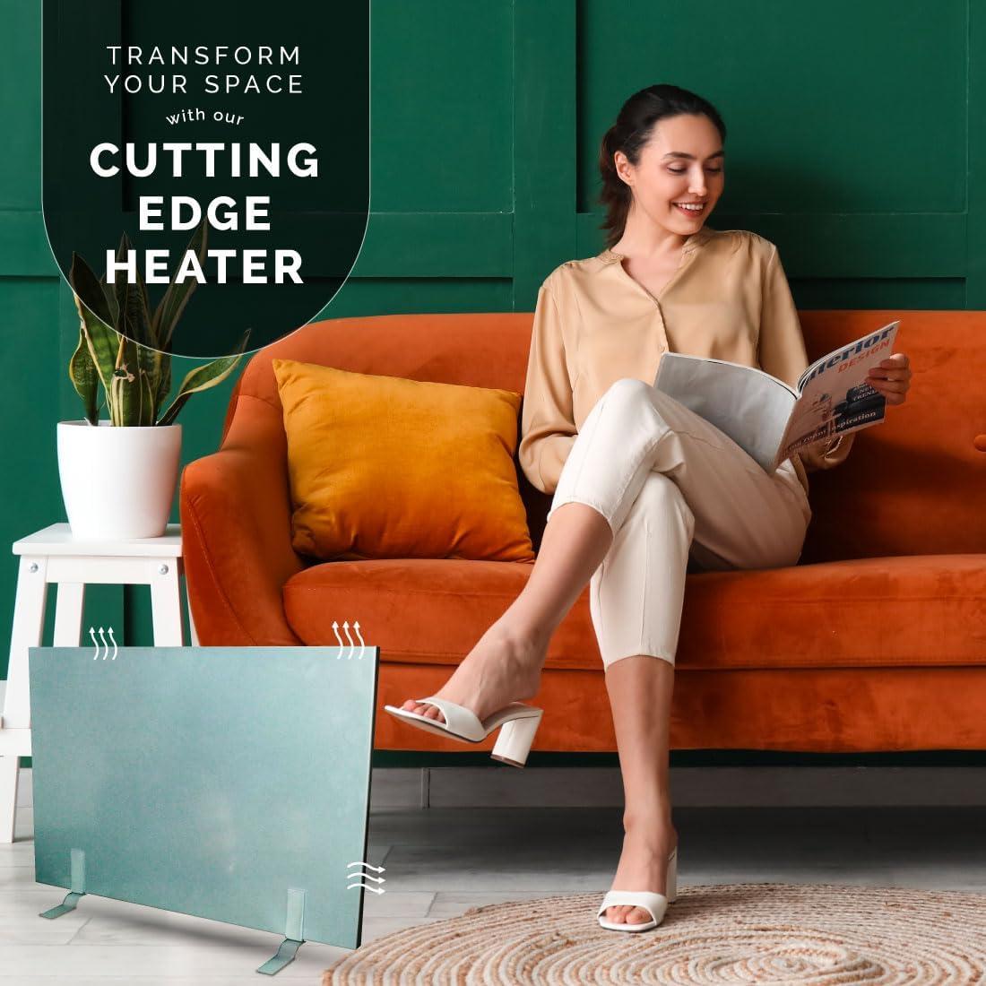 Calentador de Panel Plano Cozy Products CL, 150W, Eficiente y Seguro