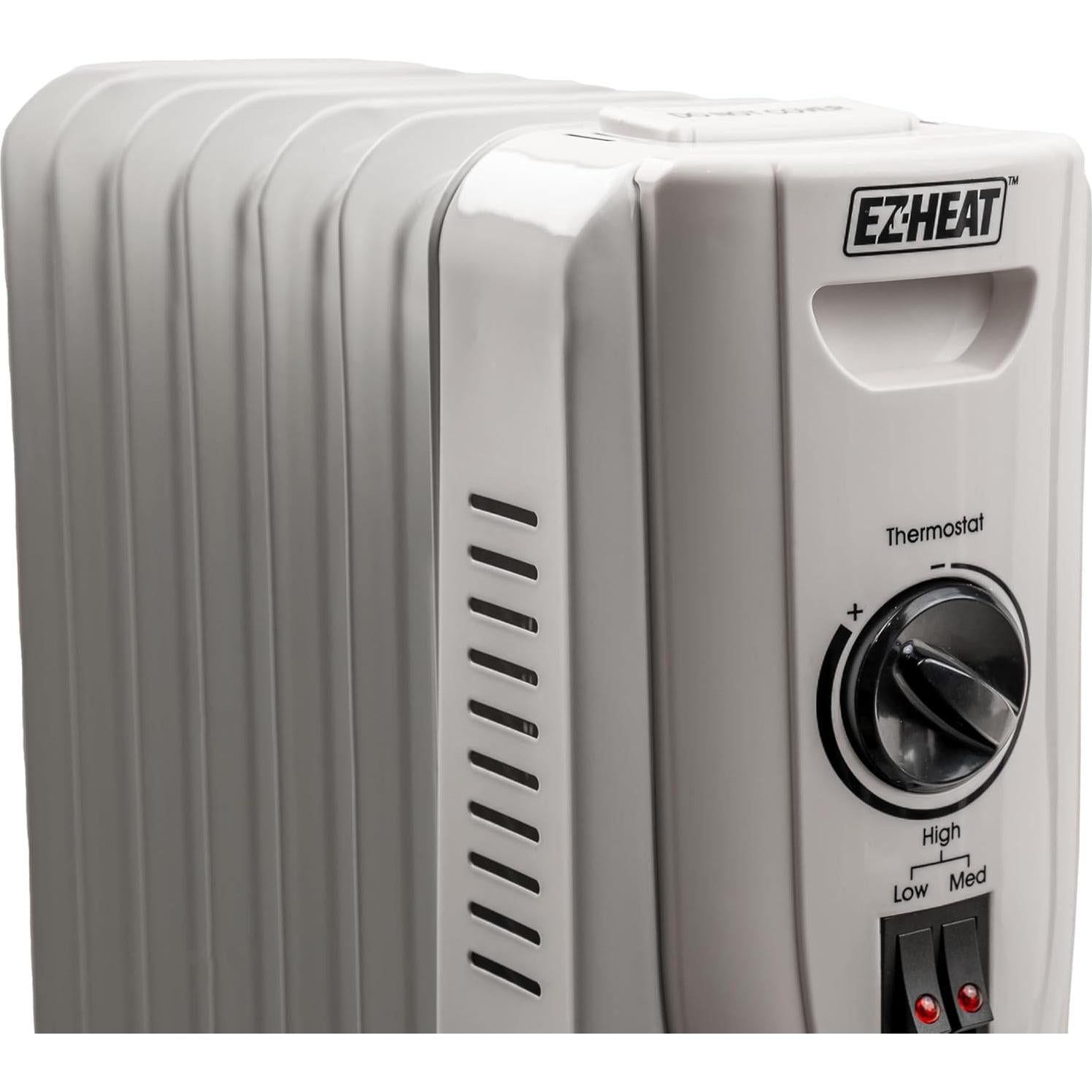 Calentador de Radiador Eléctrico EZ-HEAT 1500W Portátil Blanco