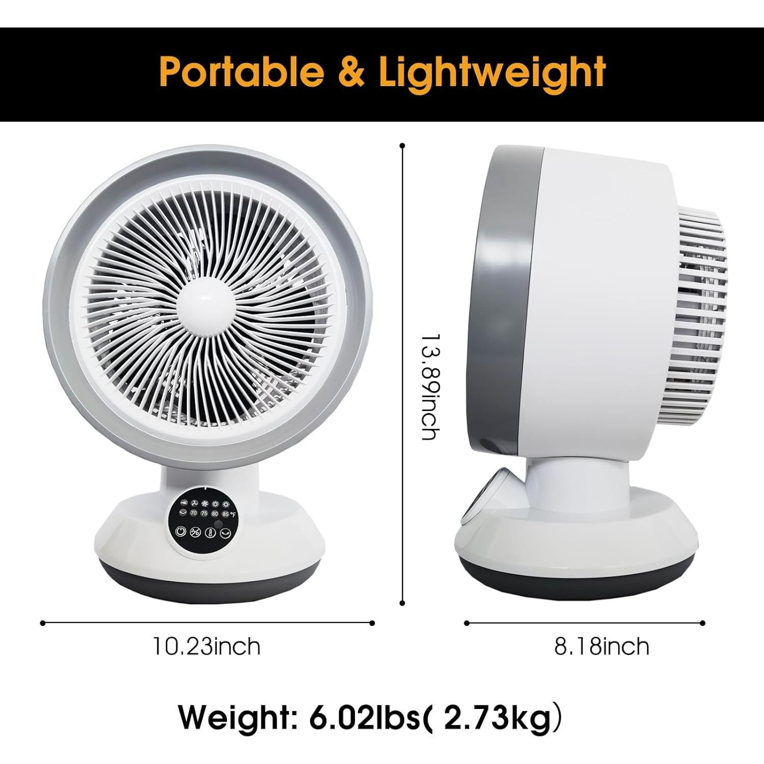 Calefactor y Ventilador 2-en-1 HINEIBER Portátil 750W-1500W