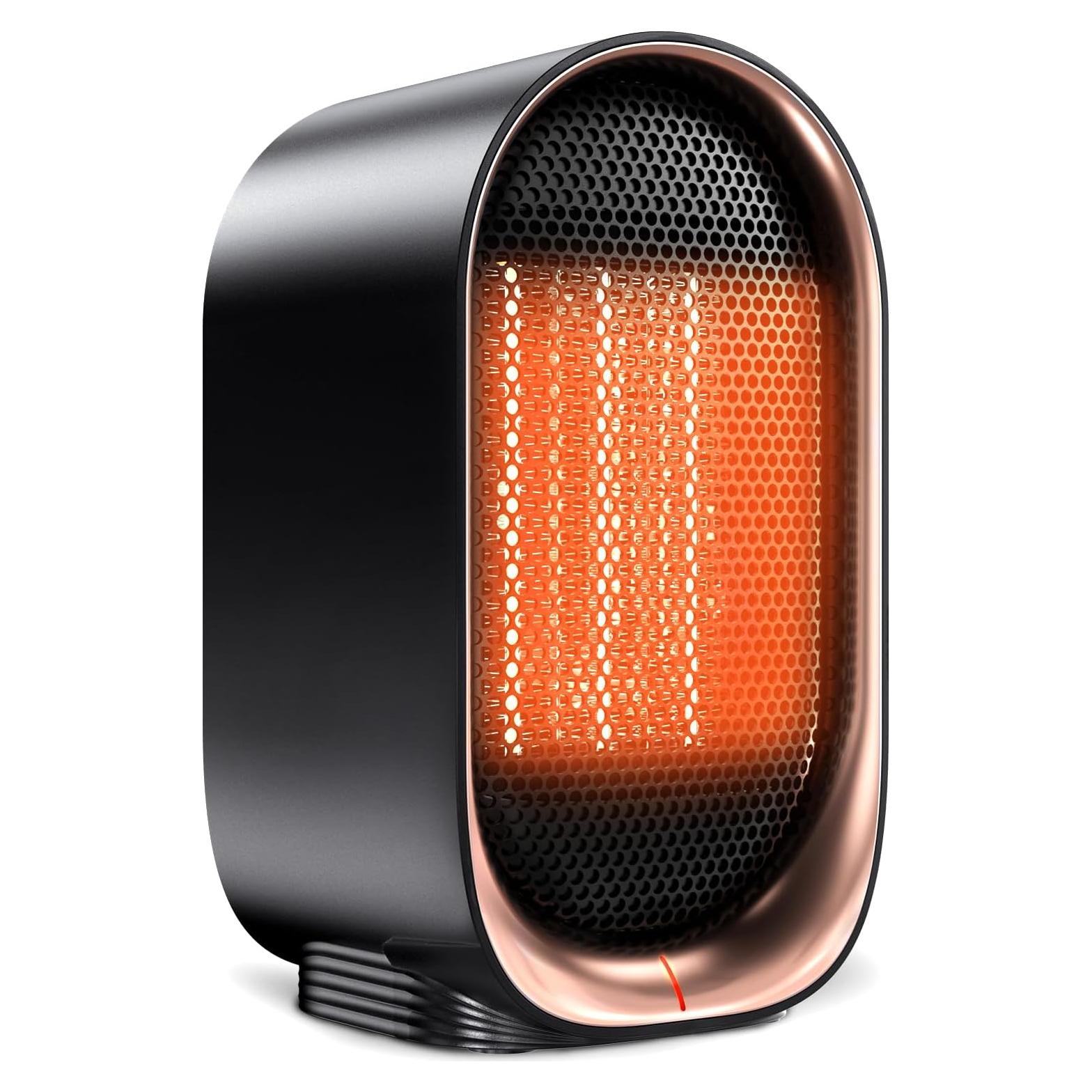 Calentador Eléctrico de Espacio BZGG Q22 Portátil 1000W Negro