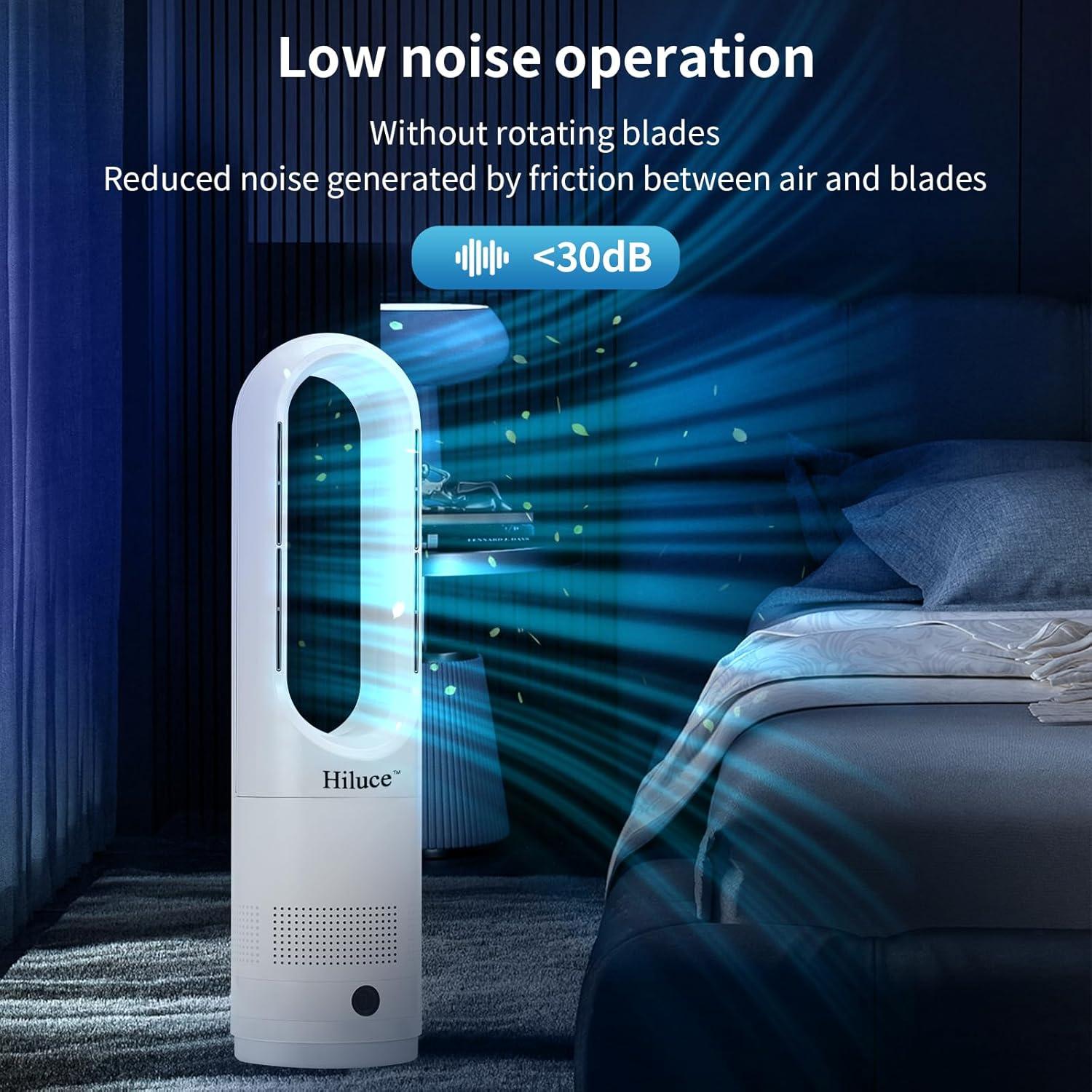 Combo Ventilador y Calefactor Hiluce Tower 1400W 22" Blanco