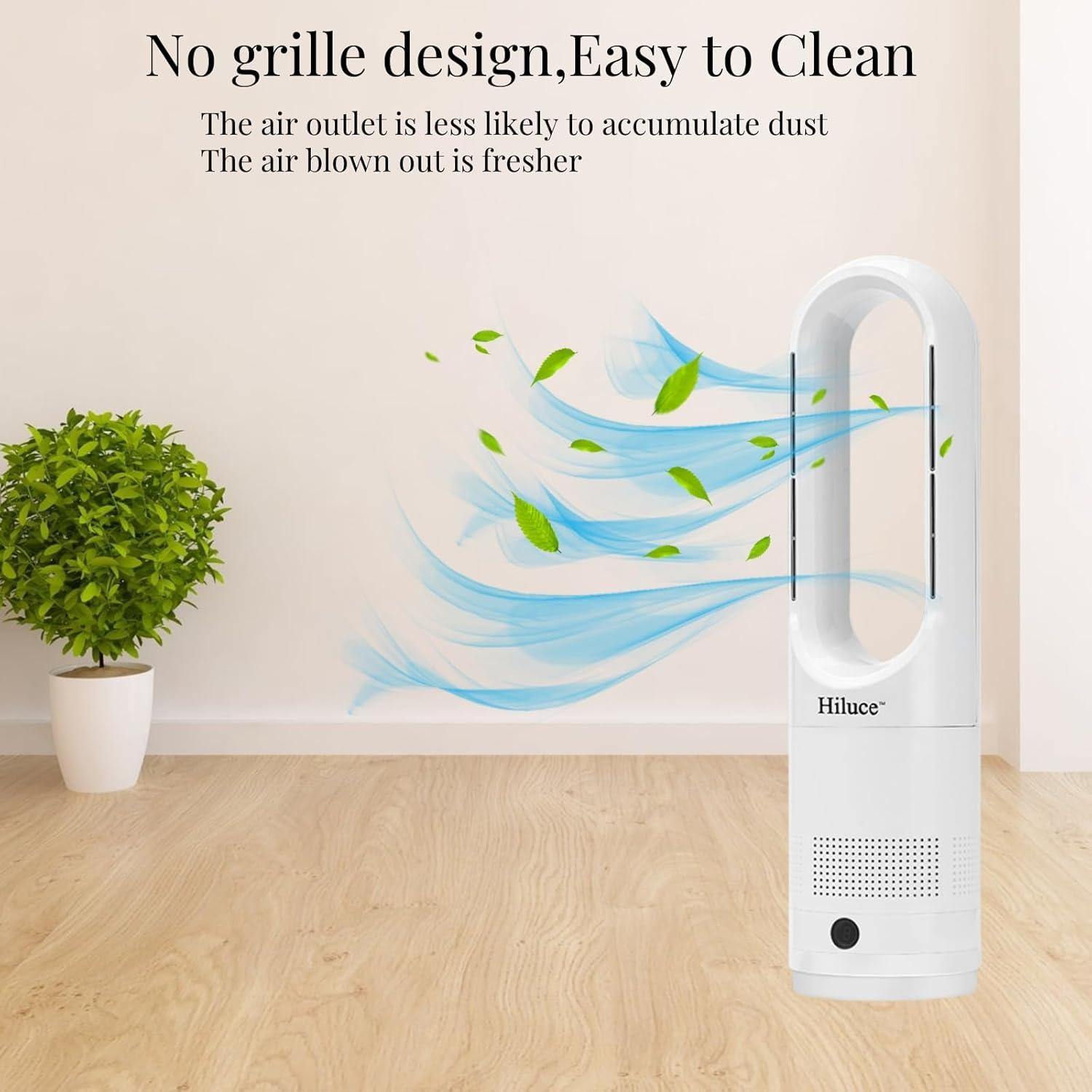 Combo Ventilador y Calefactor Hiluce Tower 1400W 22" Blanco