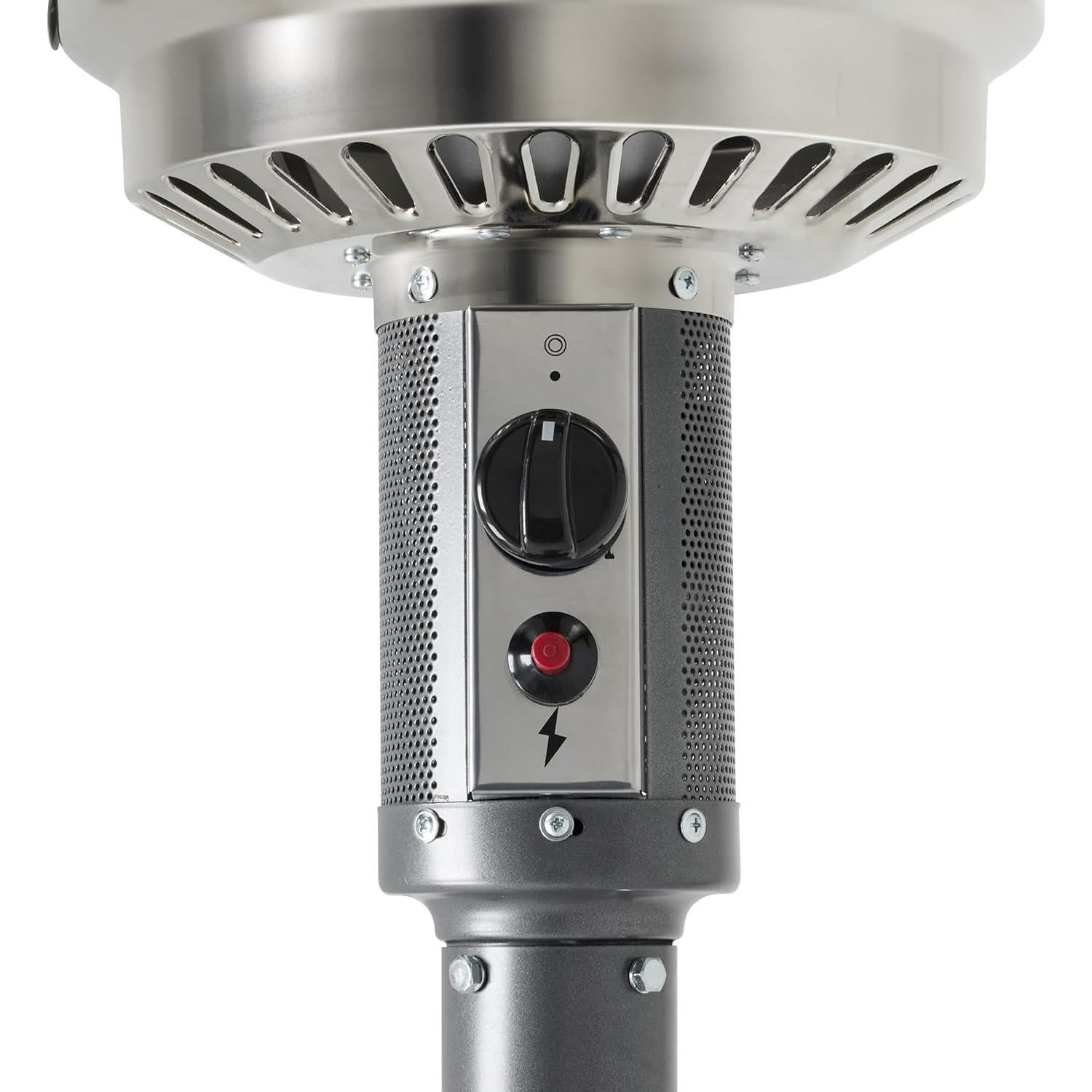 Calentador de Patio a Gas Propano Amazon Basics 46000 BTU Gris