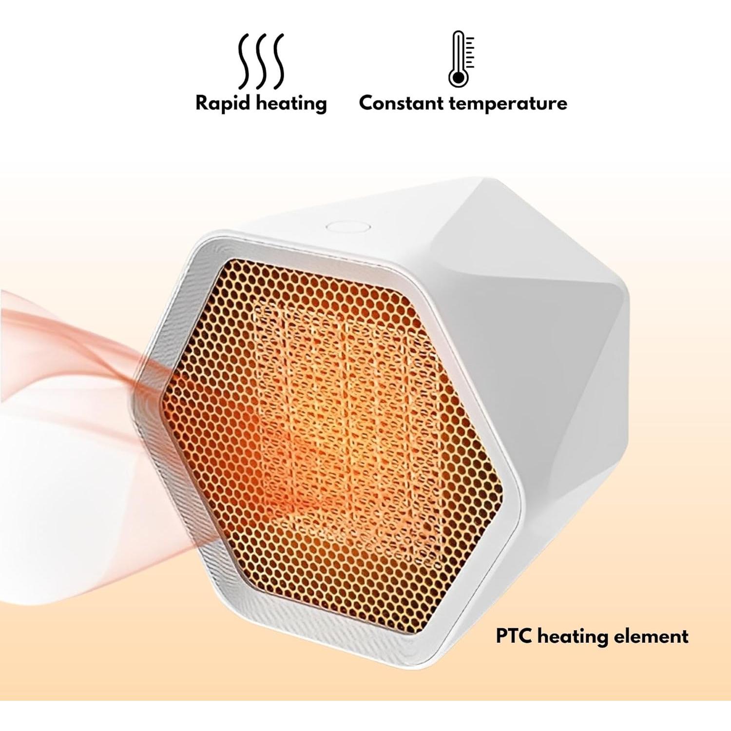 Calentador de Espacio Eléctrico Goodscious 600W Blanco