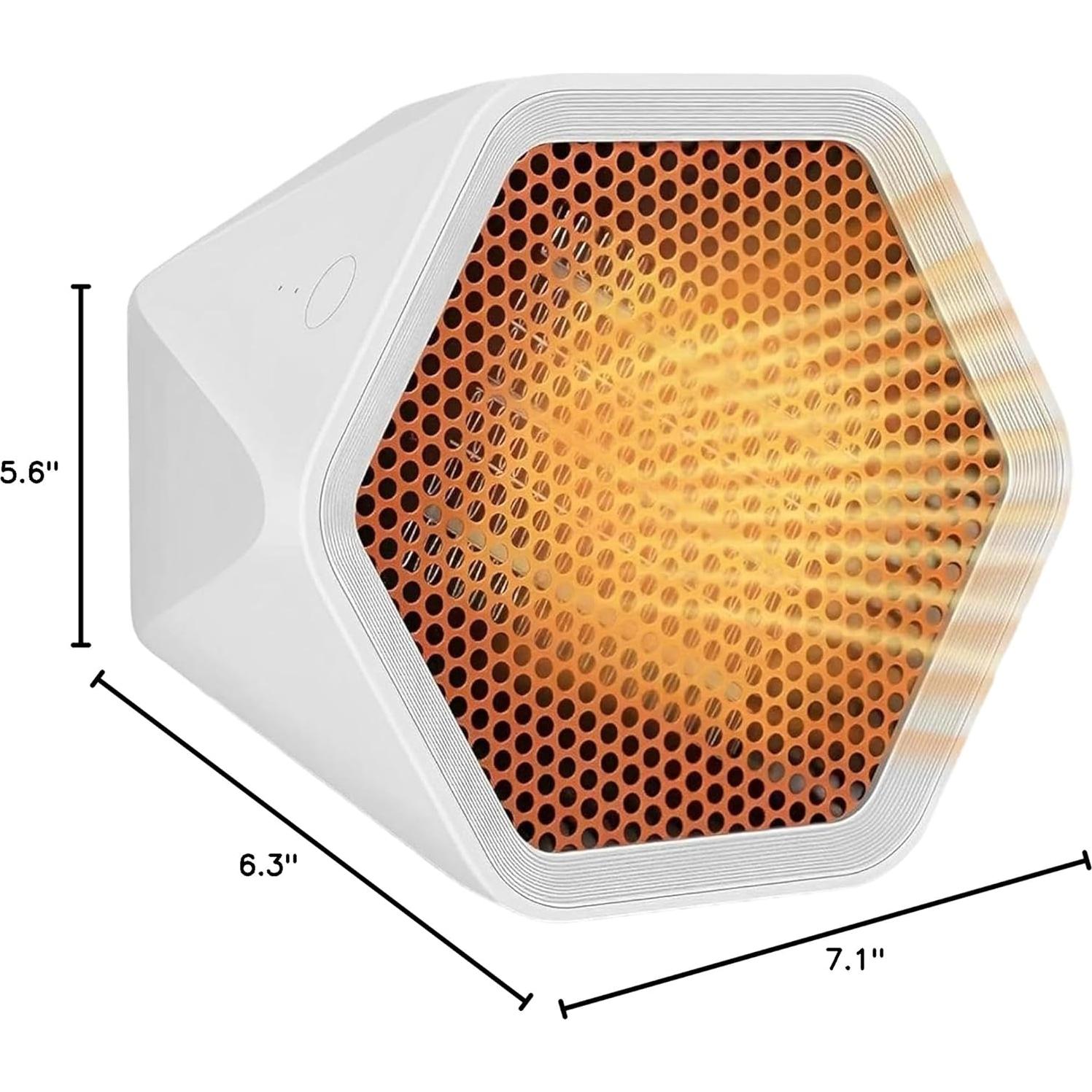 Calentador de Espacio Eléctrico Goodscious 600W Blanco