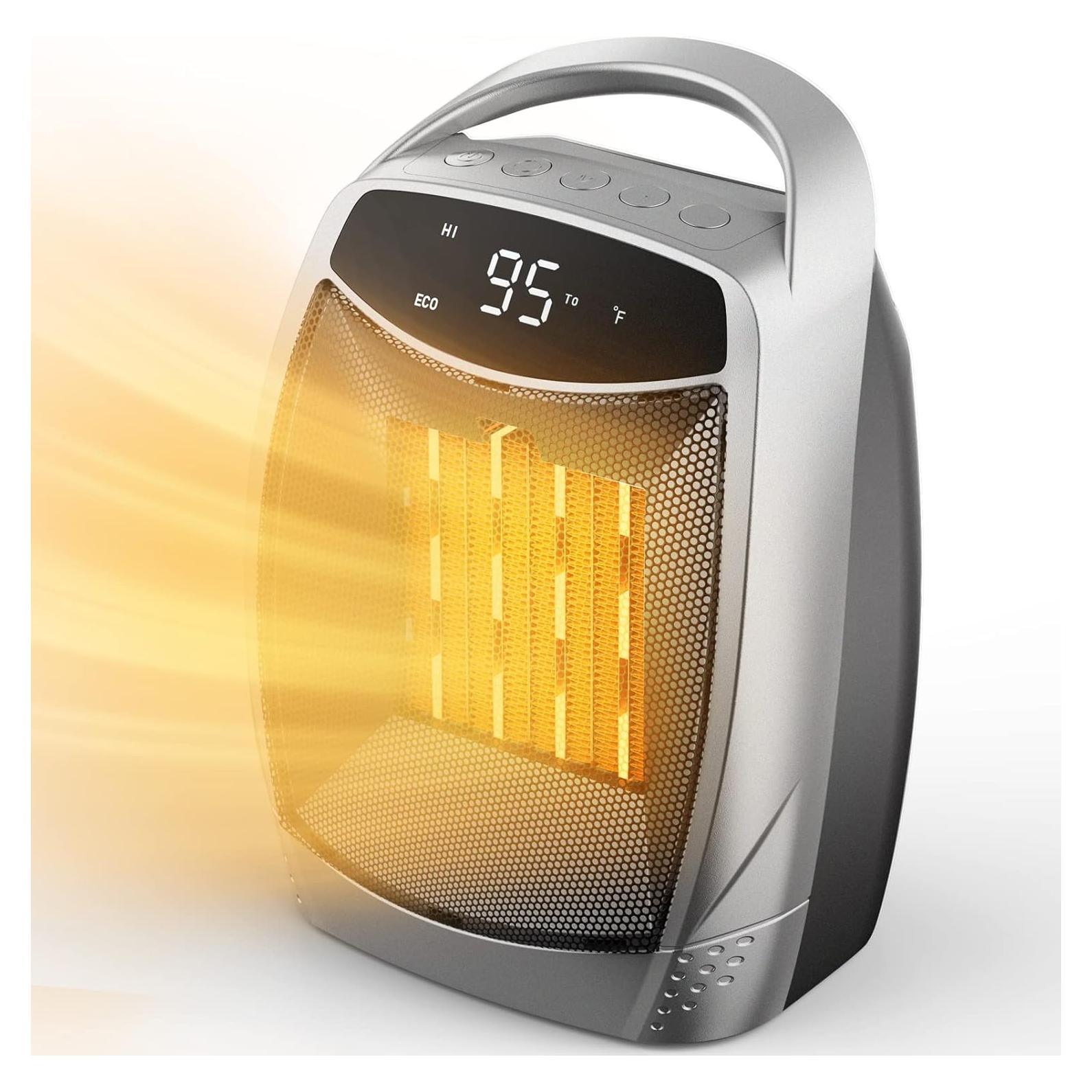 Calentador Eléctrico Portátil Brightown 1500W con Temporizador