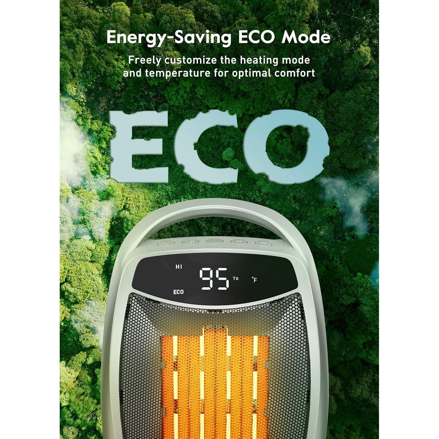 Calentador Eléctrico Portátil Brightown 1500W con Temporizador