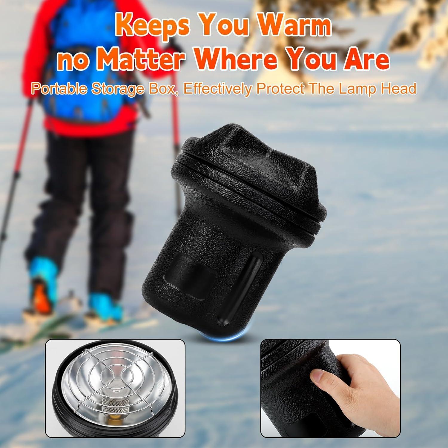 Calentador de Propano Portátil HEYDUOTON V3 3800 BTU para Camping