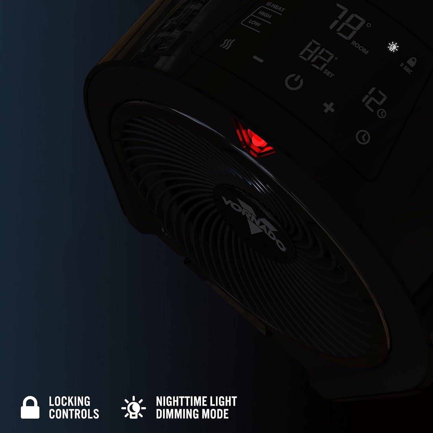 Calefactor Vornado Velocity 5R 120V con Control Remoto Negro