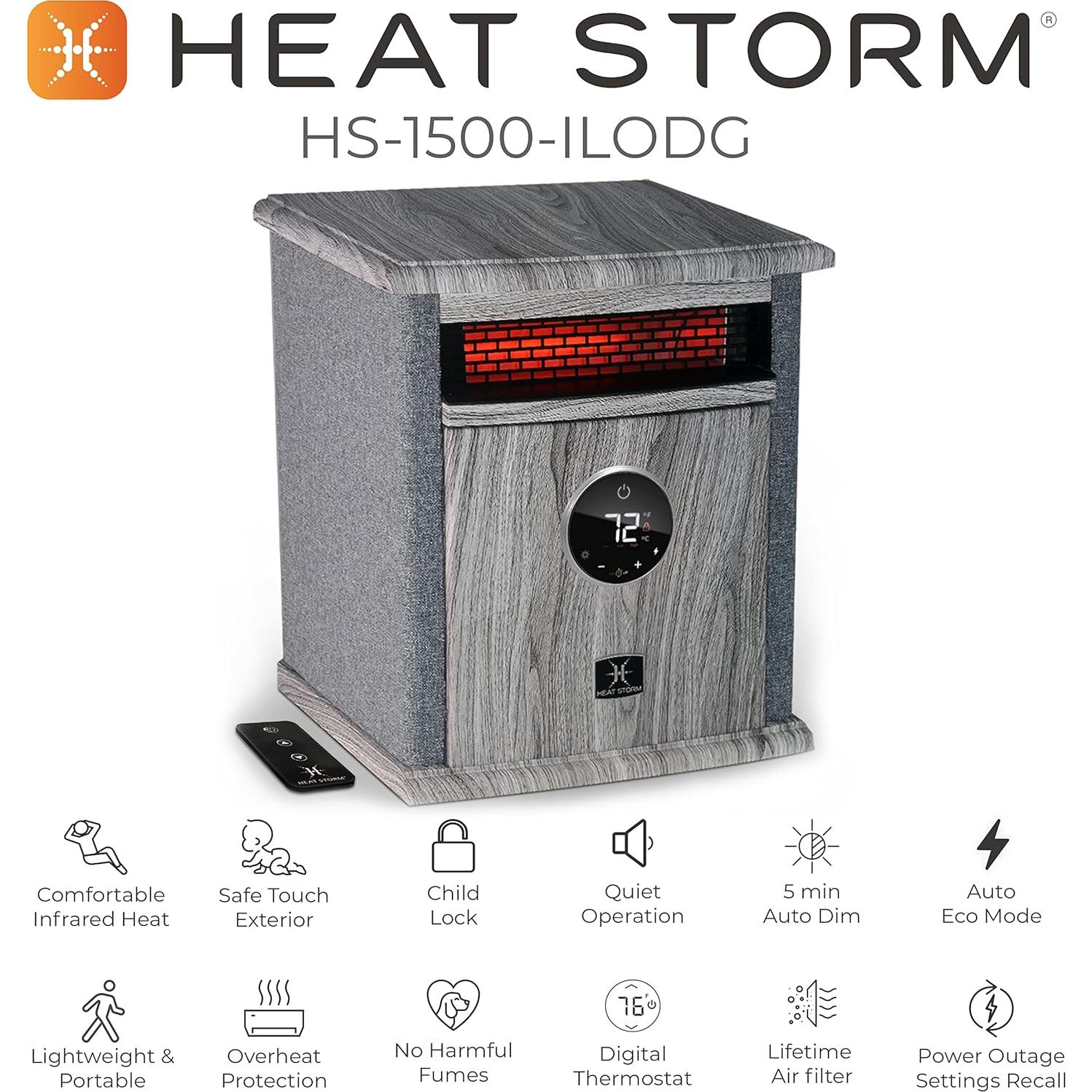 Calentador de gabinete eléctrico Heat Storm HS-1500-ILODG 1500W