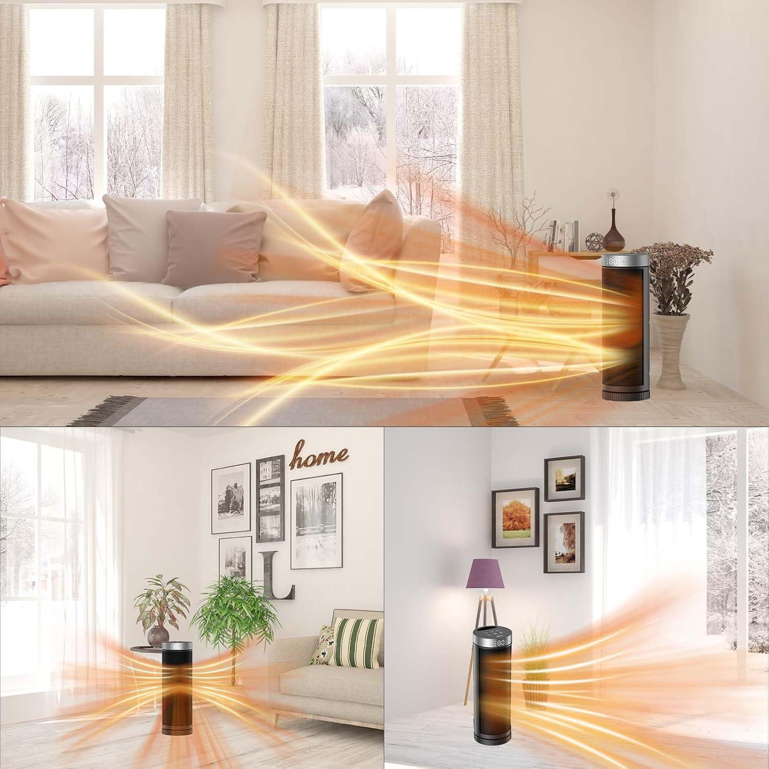 Calentador de Espacio JIBUFI PTC-SL1702 1500W Cerámico