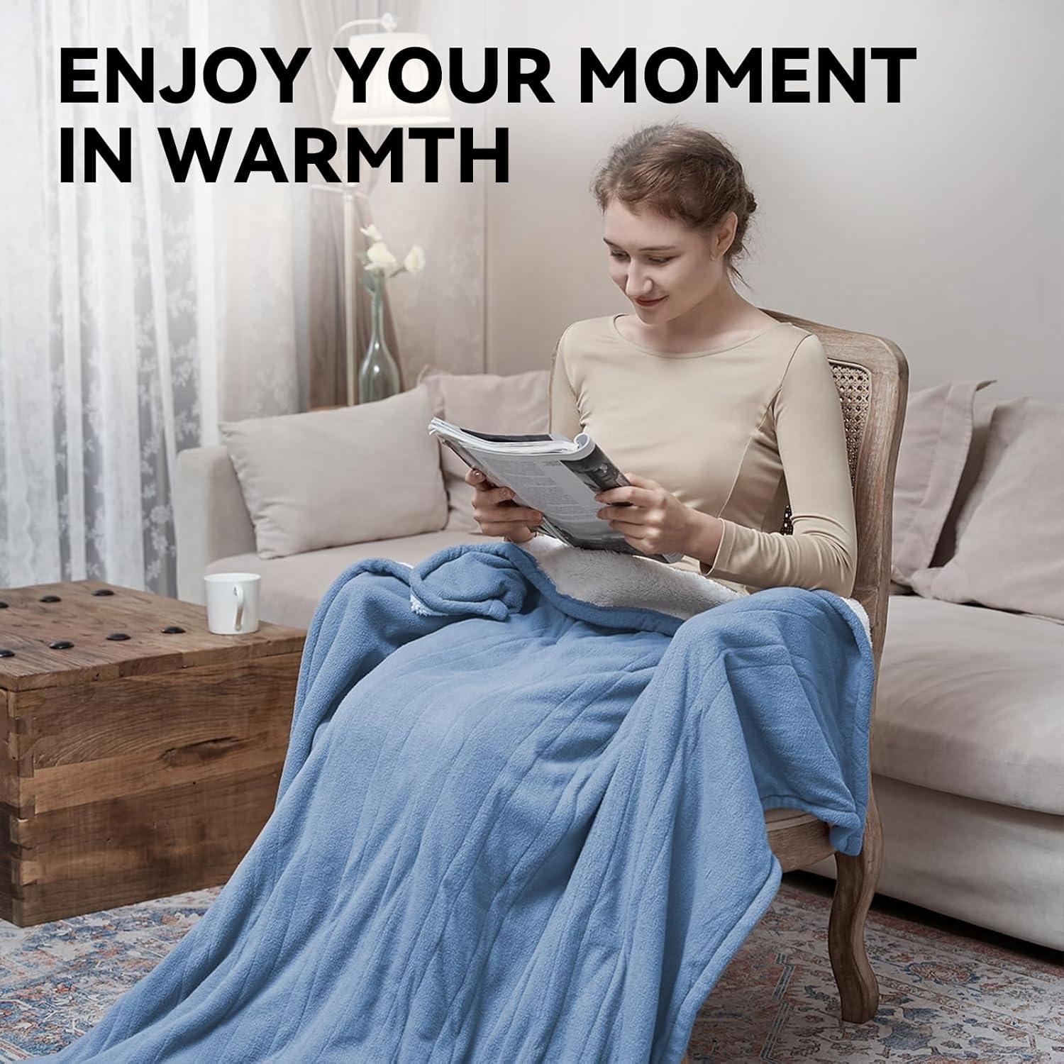 Manta Eléctrica Individual PiPiMAMA 213x157 cm 10 Niveles Calentamiento