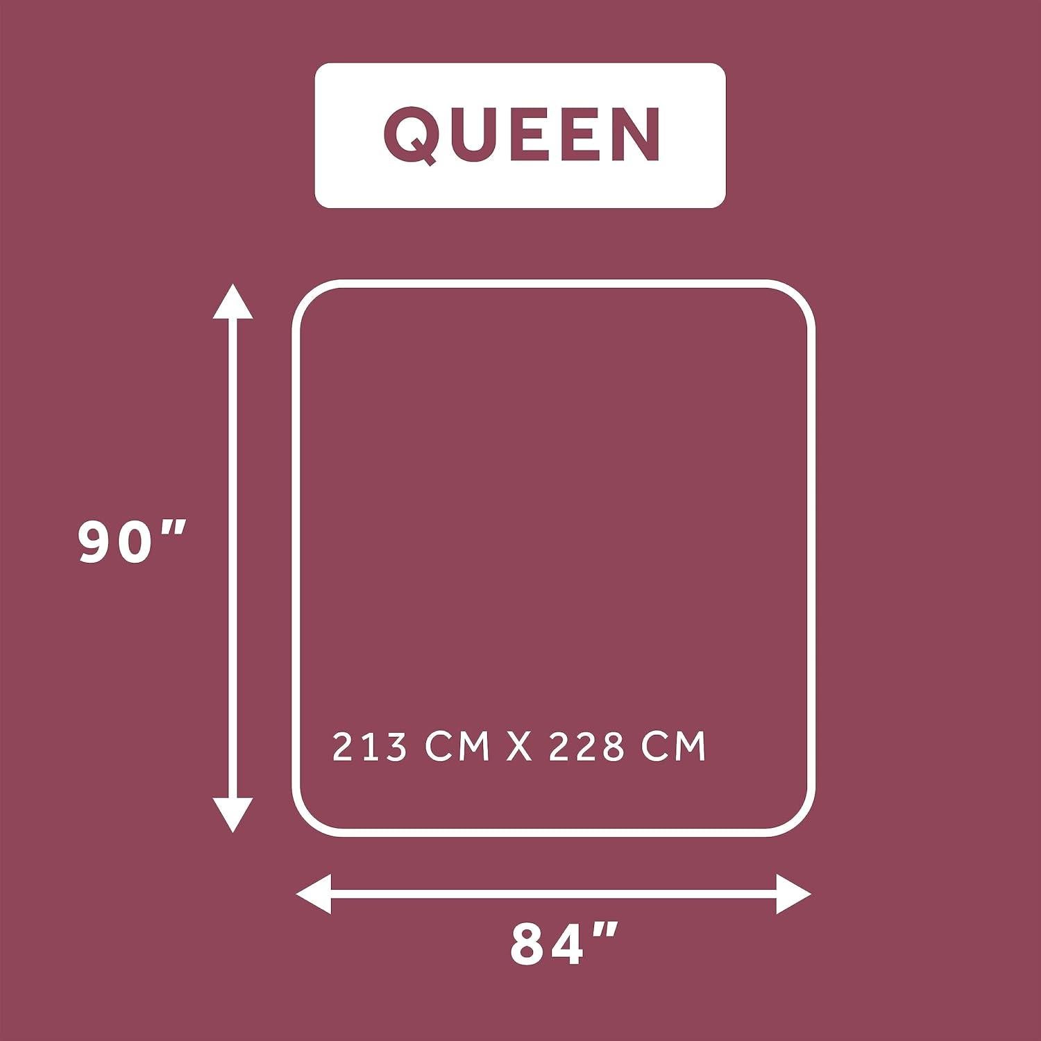 Manta Eléctrica Térmica Sunbeam Queen Cabernet 12 Calor