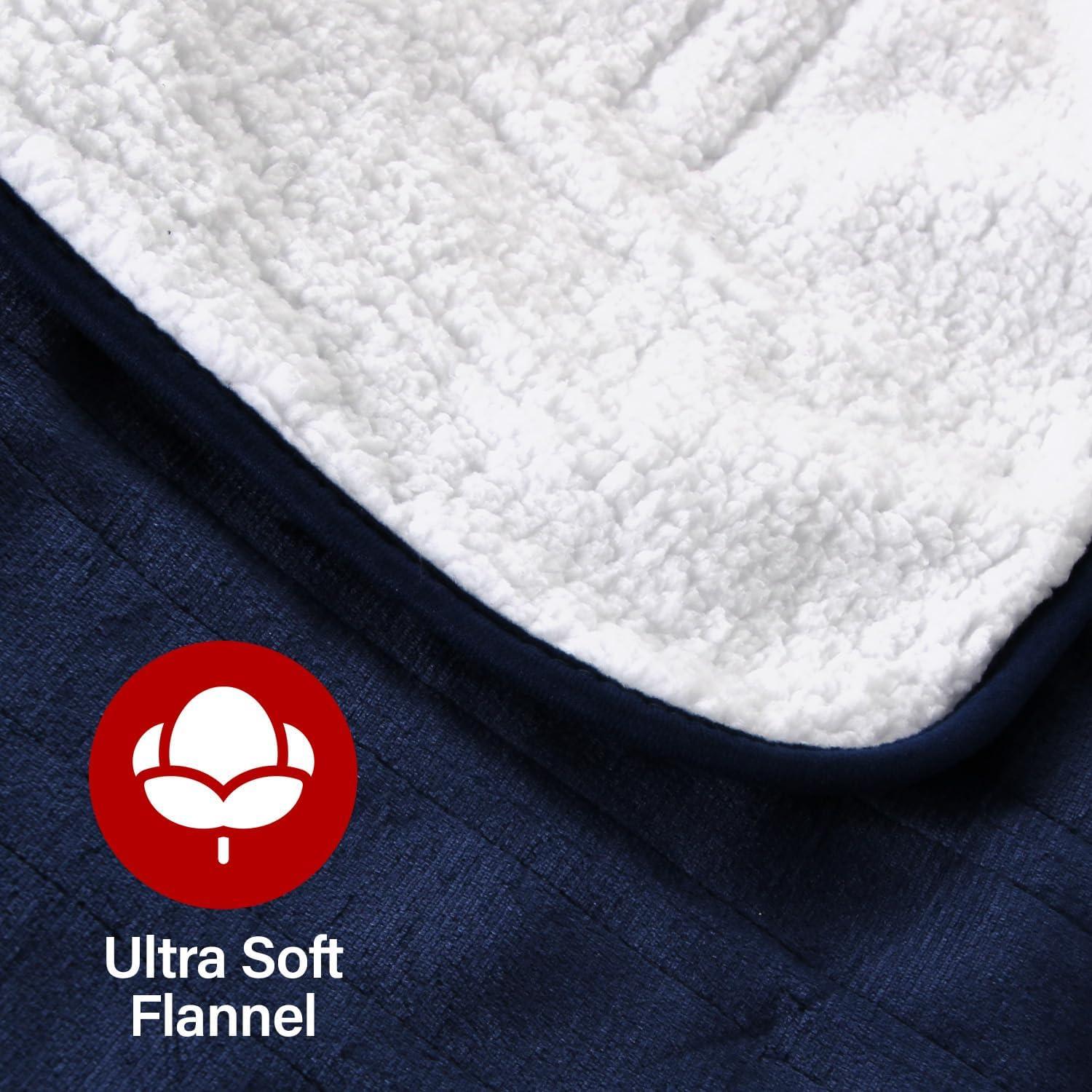 Manta Térmica Eléctrica TAKTICK 127x152 cm Azul Marino