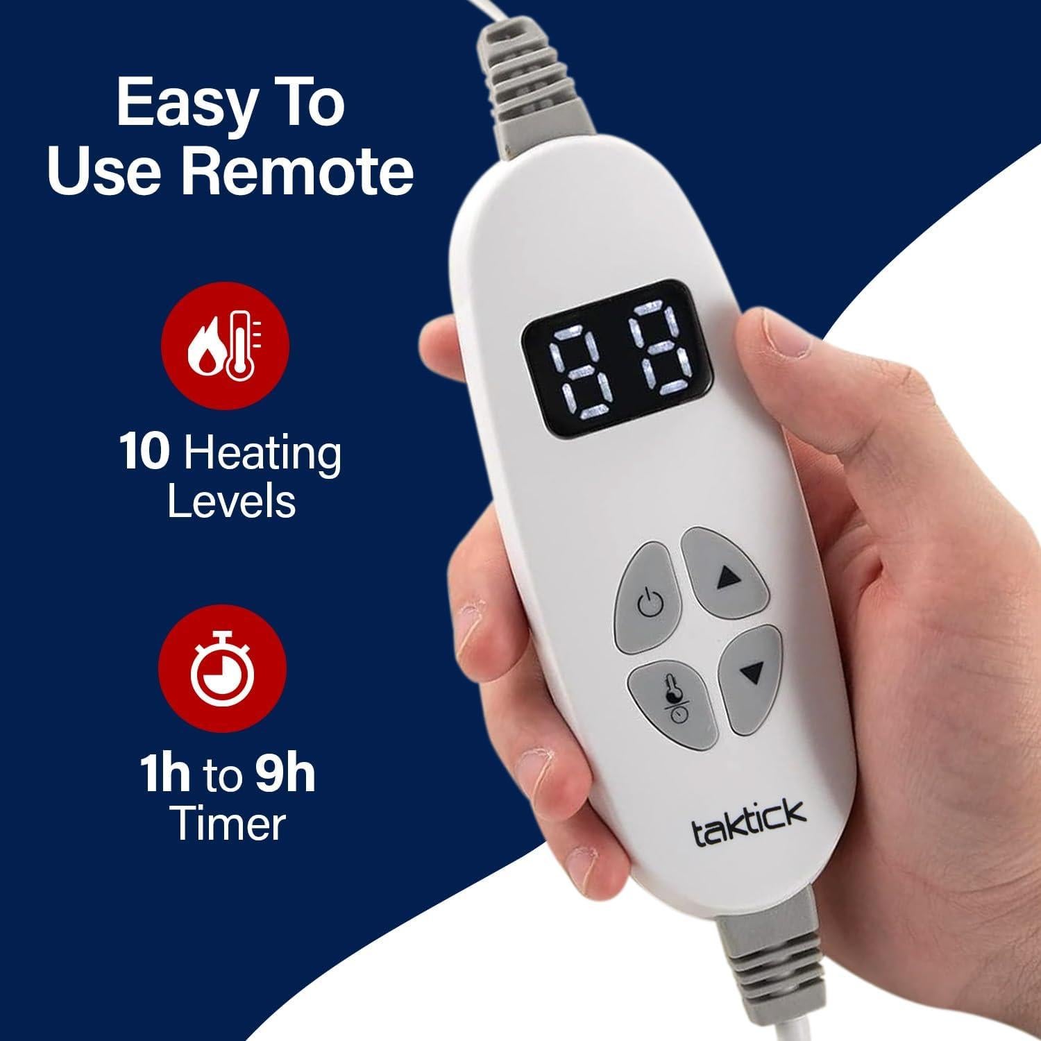 Manta Térmica Eléctrica TAKTICK 127x152 cm Azul Marino