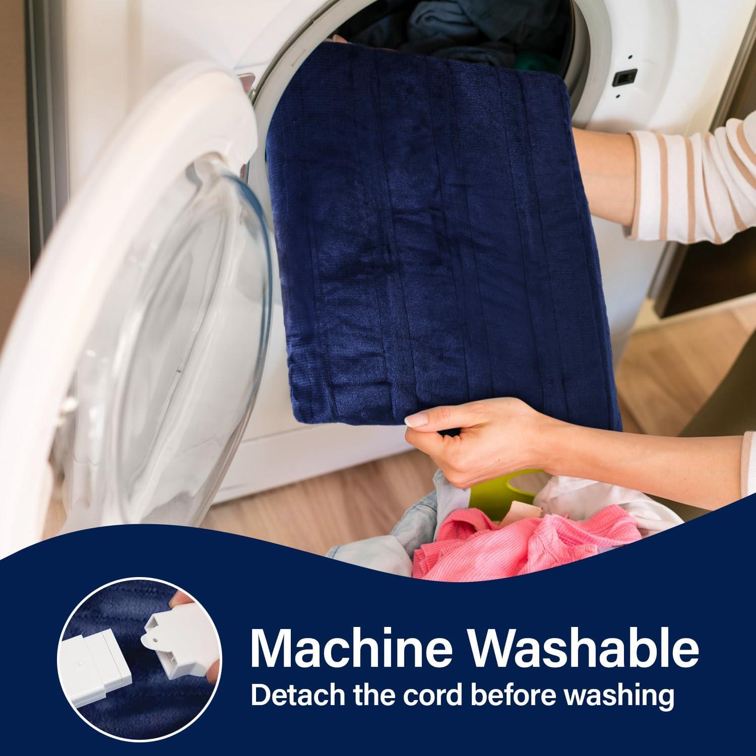 Manta Térmica Eléctrica TAKTICK 127x152 cm Azul Marino