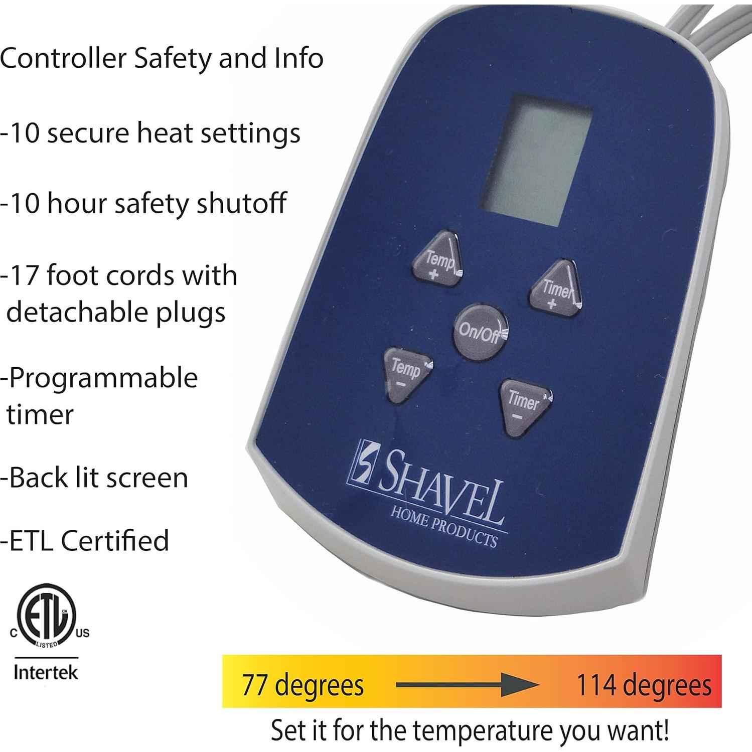 Manta Calentada Sobredimensionada Thermee Micro Flannel 157x213cm