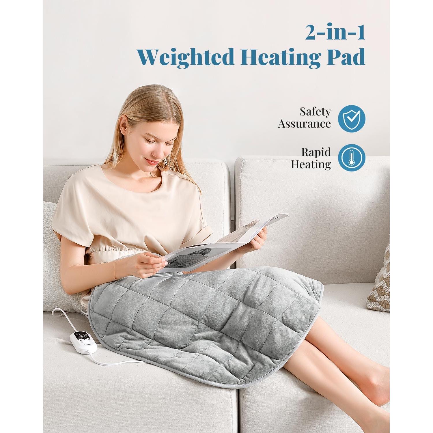 Almohadilla Térmica con Peso Kivik 61x74cm 2.27kg Gris