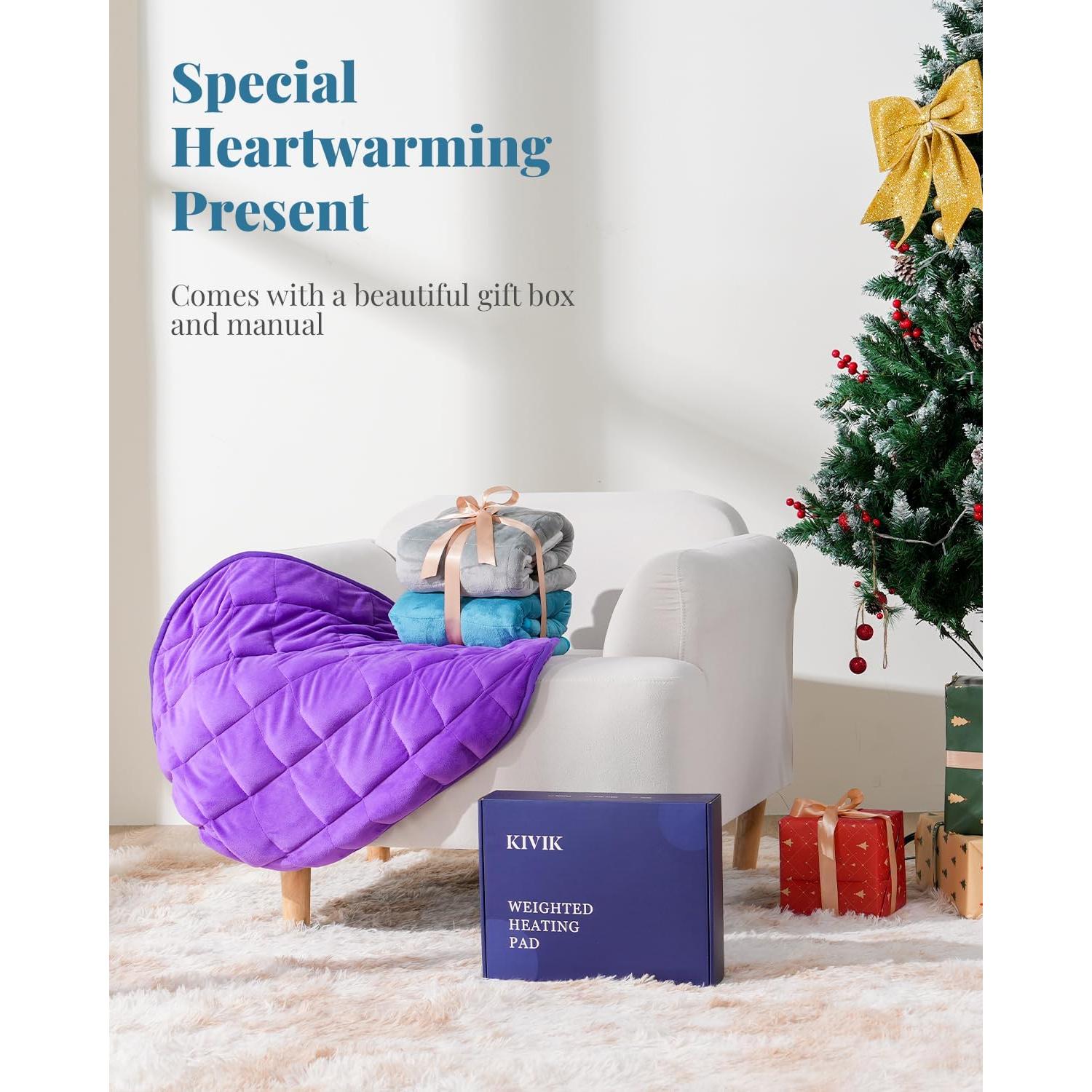 Almohadilla Térmica con Peso Kivik 61x74cm 2.27kg Gris