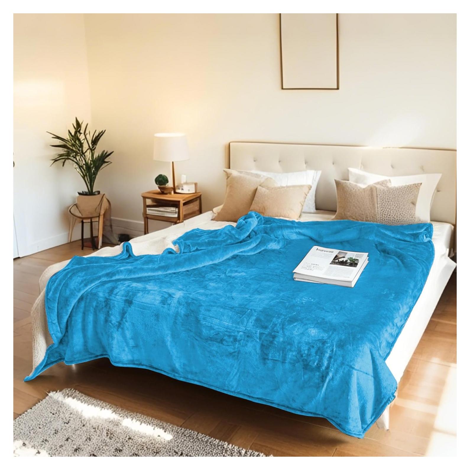 Manta Eléctrica LUXIAN Completo 183x213cm Azul Sherpa