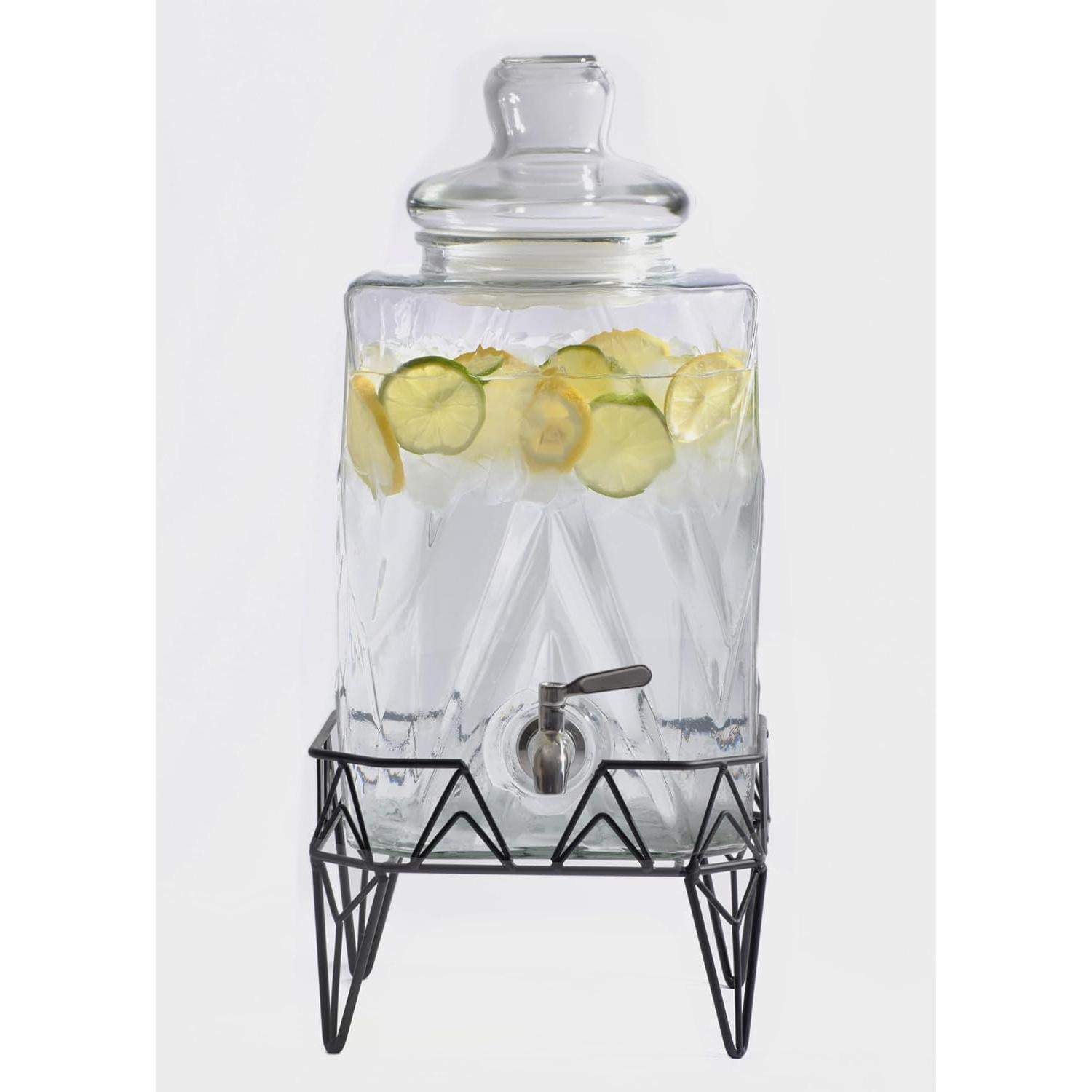 Dispensador de Bebidas Vidrio Redfern 9.46L Grifo Acero Inoxidable