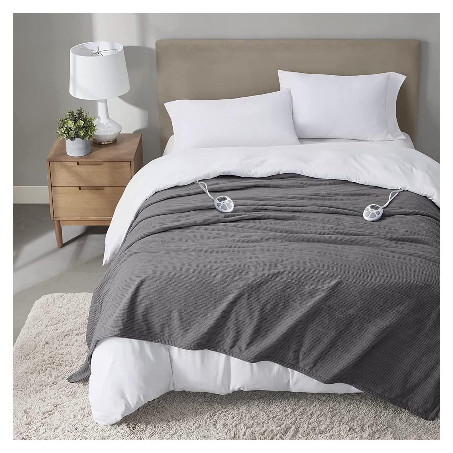 Manta Eléctrica Serta Travis Rey Fleece 254x229 cm Calor Rápido