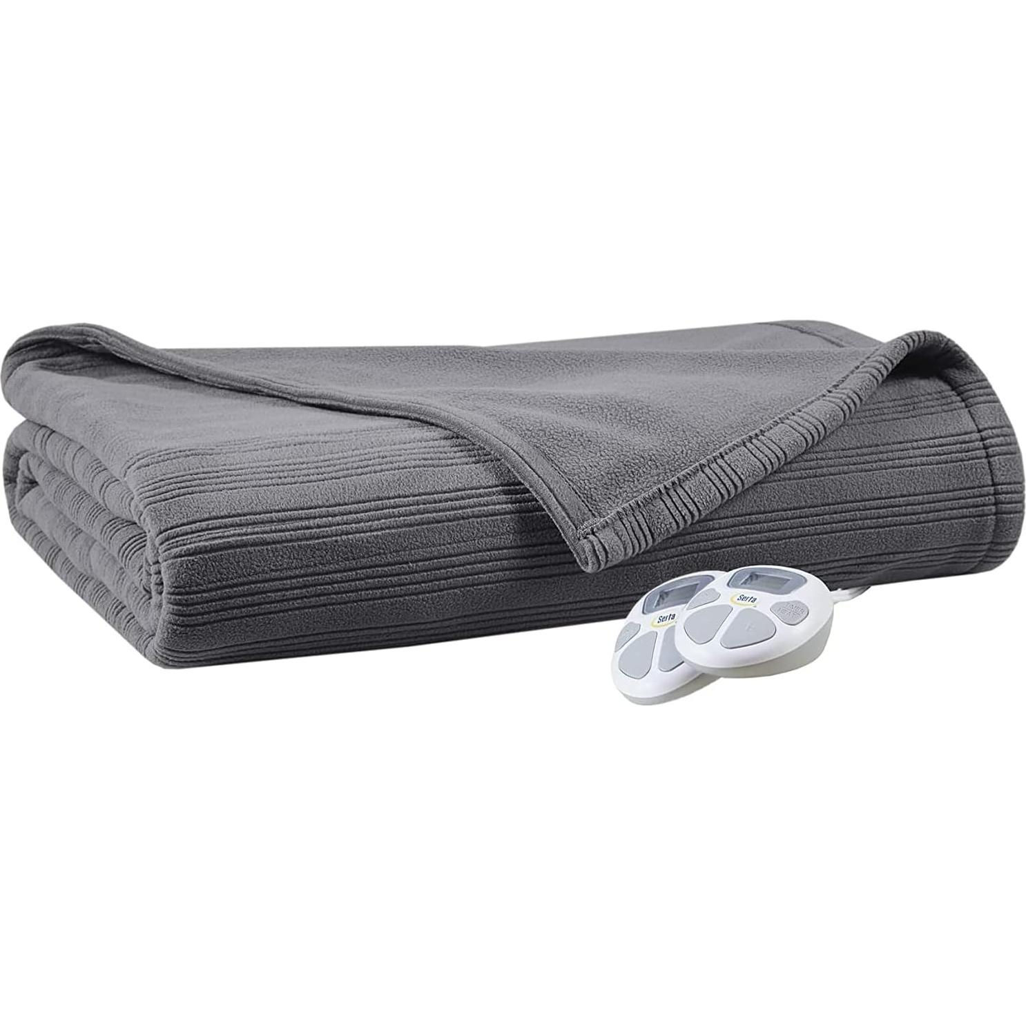 Manta Eléctrica Serta Travis Rey Fleece 254x229 cm Calor Rápido