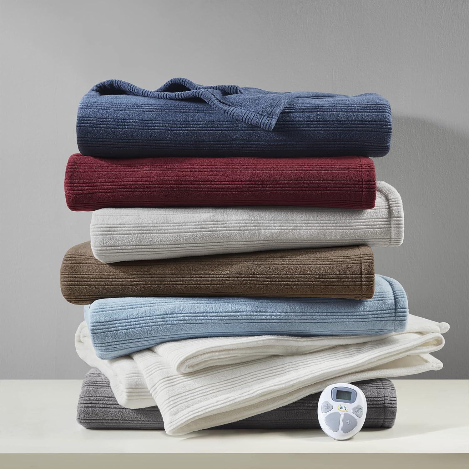 Manta Eléctrica Serta Travis Rey Fleece 254x229 cm Calor Rápido