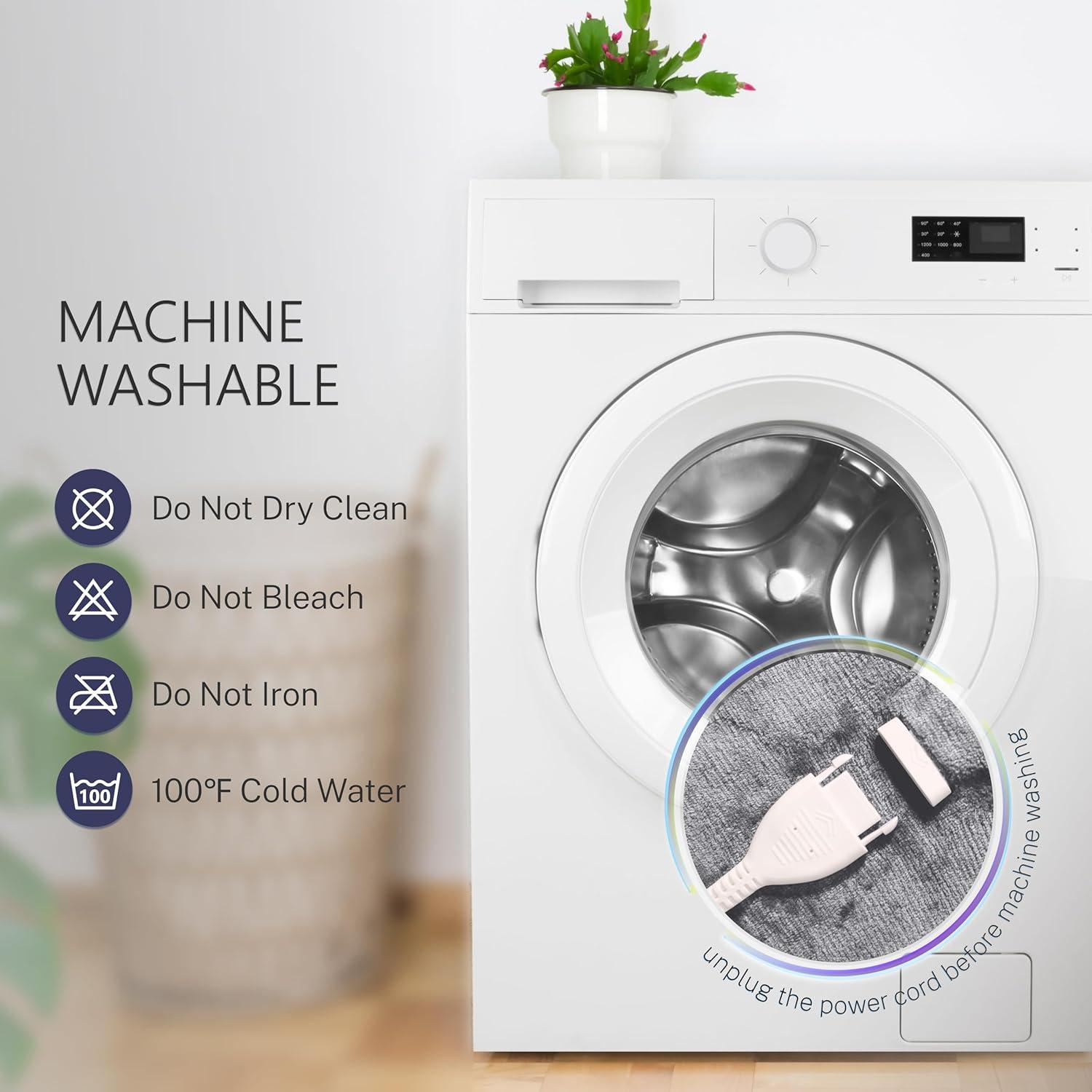 Manta Eléctrica Thermylux 72x84 cm 10 Niveles Calor Marfil