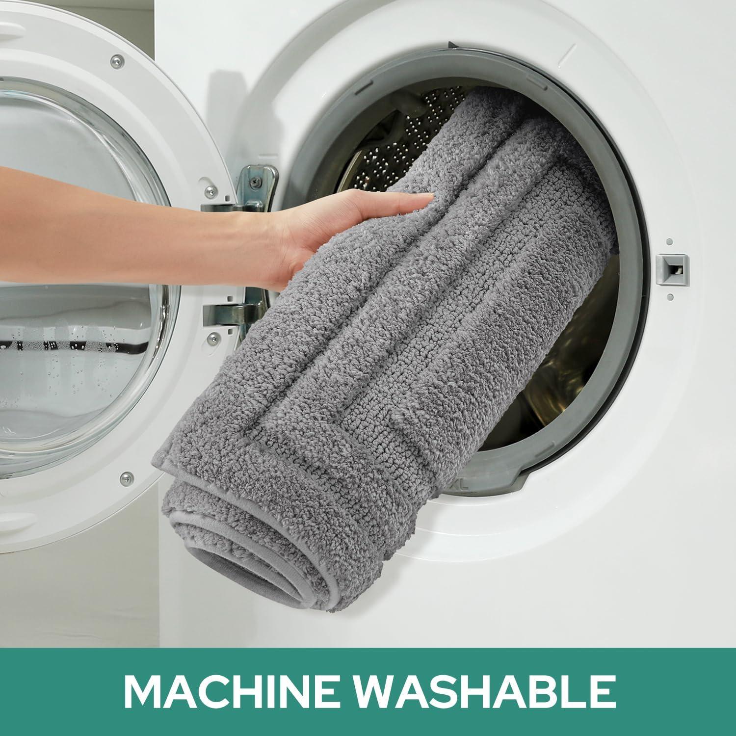 Conjunto de Alfombrillas de Baño 3 Piezas HOMEIDEAS Gris