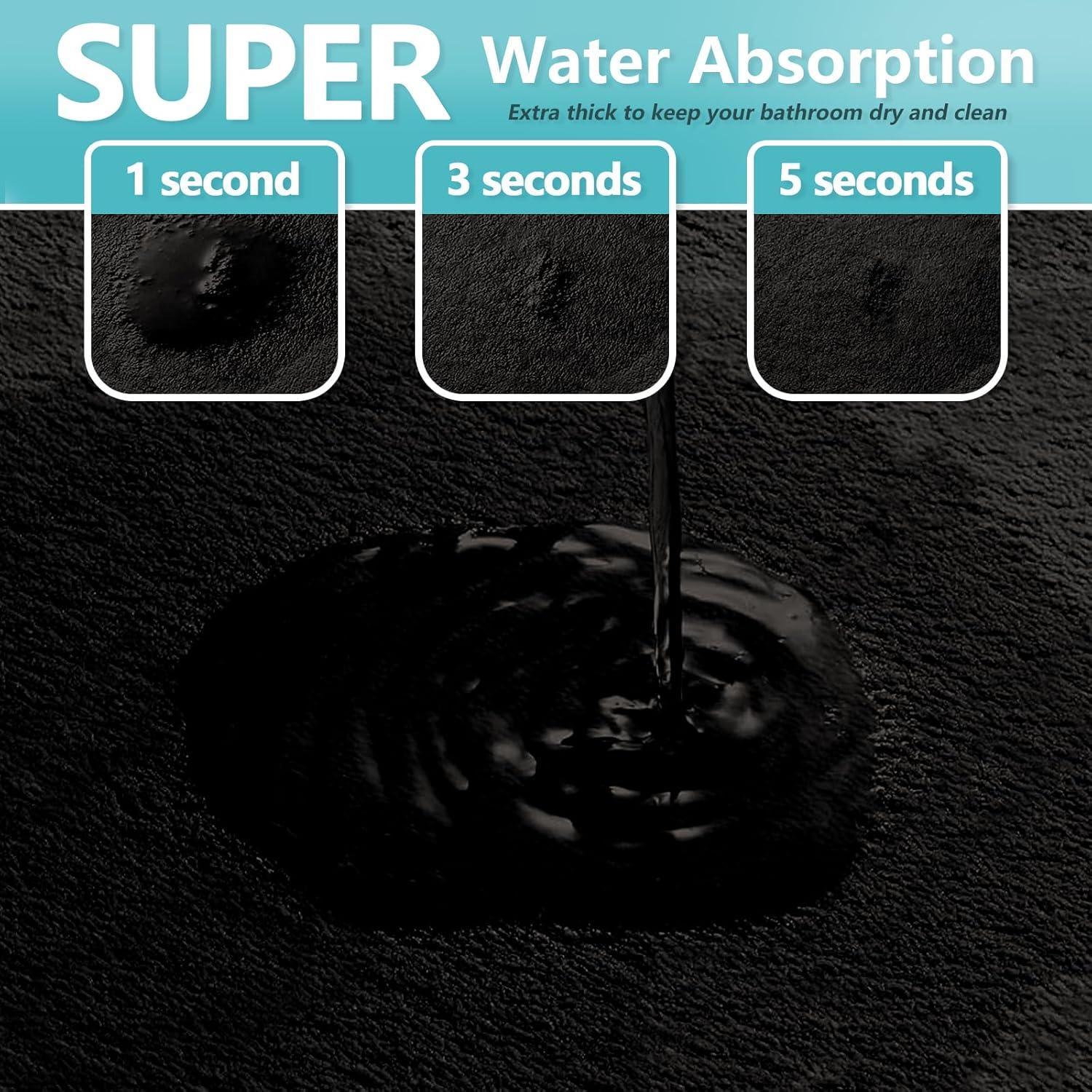 Juego de Alfombrillas de Baño RUN HELIX 3 Piezas Antideslizantes