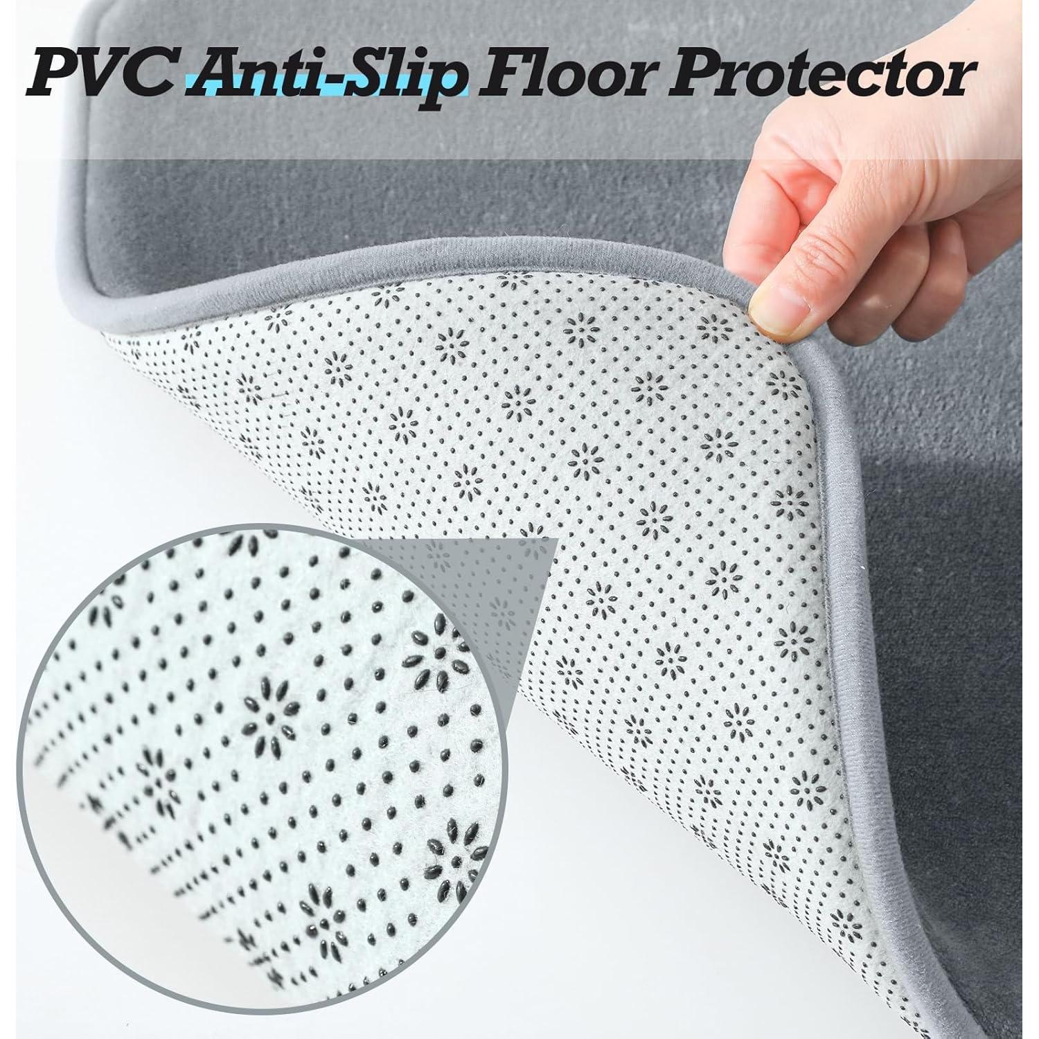 Conjunto de Alfombrillas de Baño HUXMEYSON 3 Piezas Antideslizante